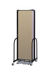 Signature Room Divider - 7' 4"H x 24' 1"L - 13 Panel, Sandalwood, Vinyl