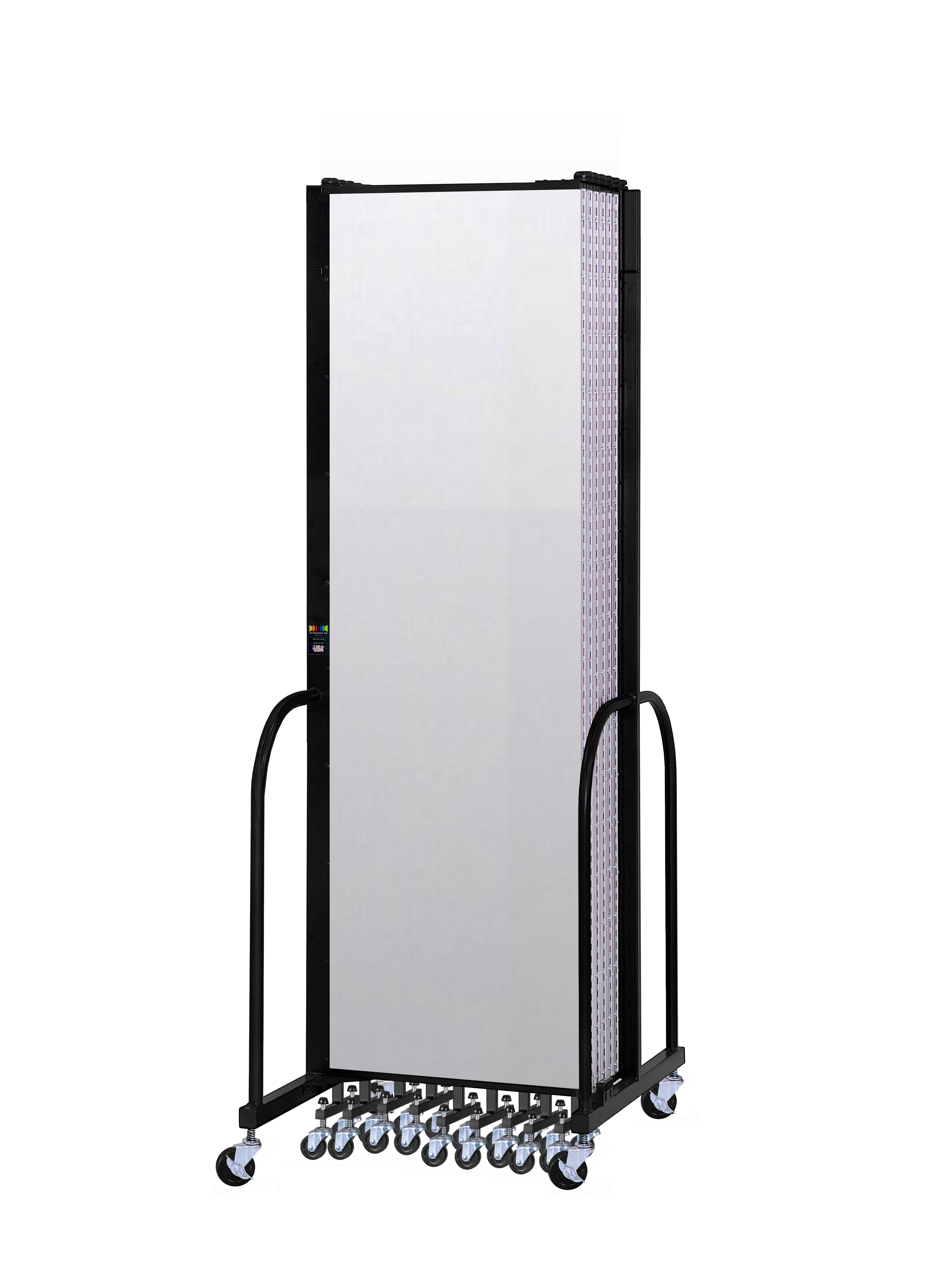 Signature Room Divider - 7' 4"H x 24' 1"L - 13 Panel, Ice, Vinyl