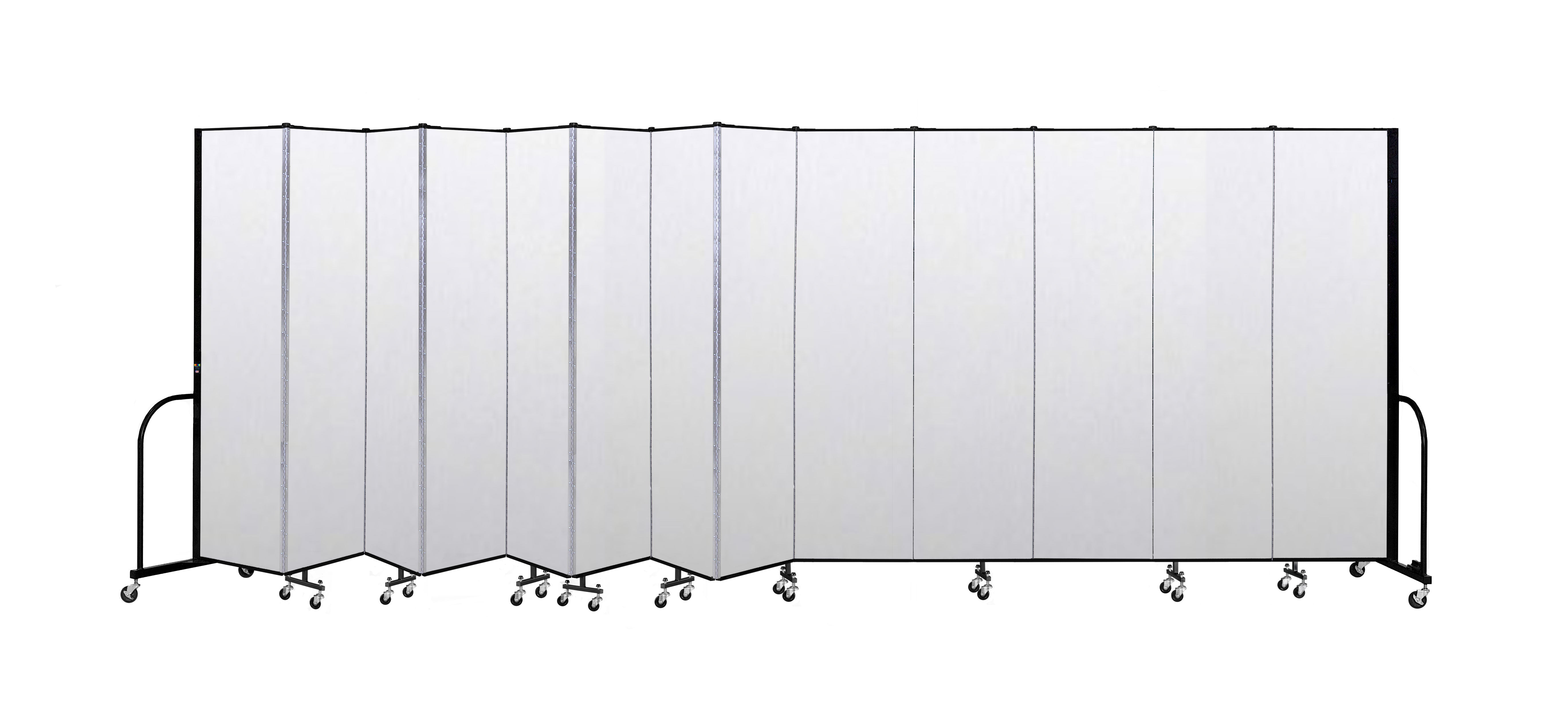 Signature Room Divider - 7' 4"H x 24' 1"L - 13 Panel, Ice, Vinyl
