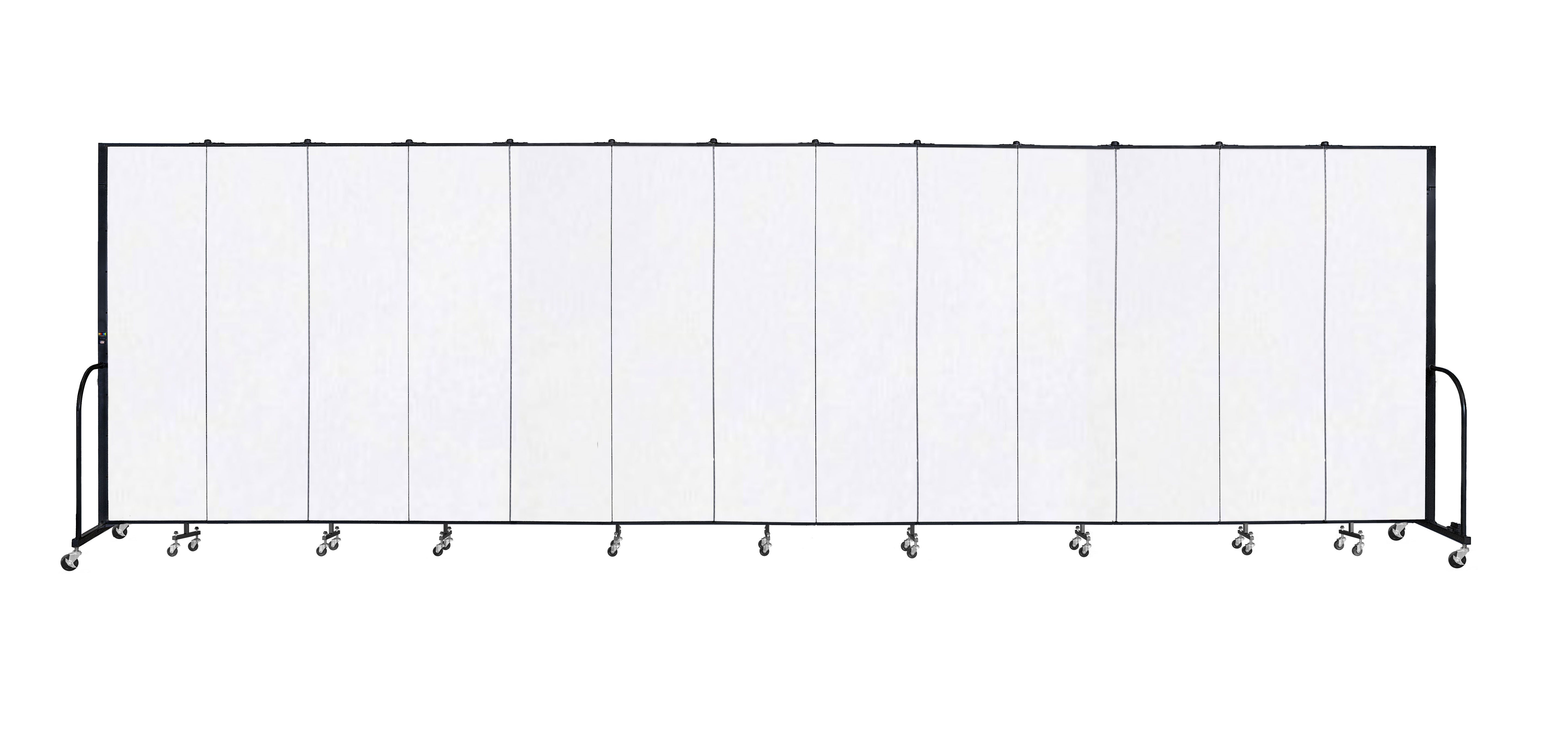Signature Room Divider - 7' 4"H x 24' 1"L - 13 Panel, Ice, Vinyl