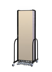 Signature Room Divider - 7' 4"H x 24' 1"L - 13 Panel, Hazelnut, Vinyl