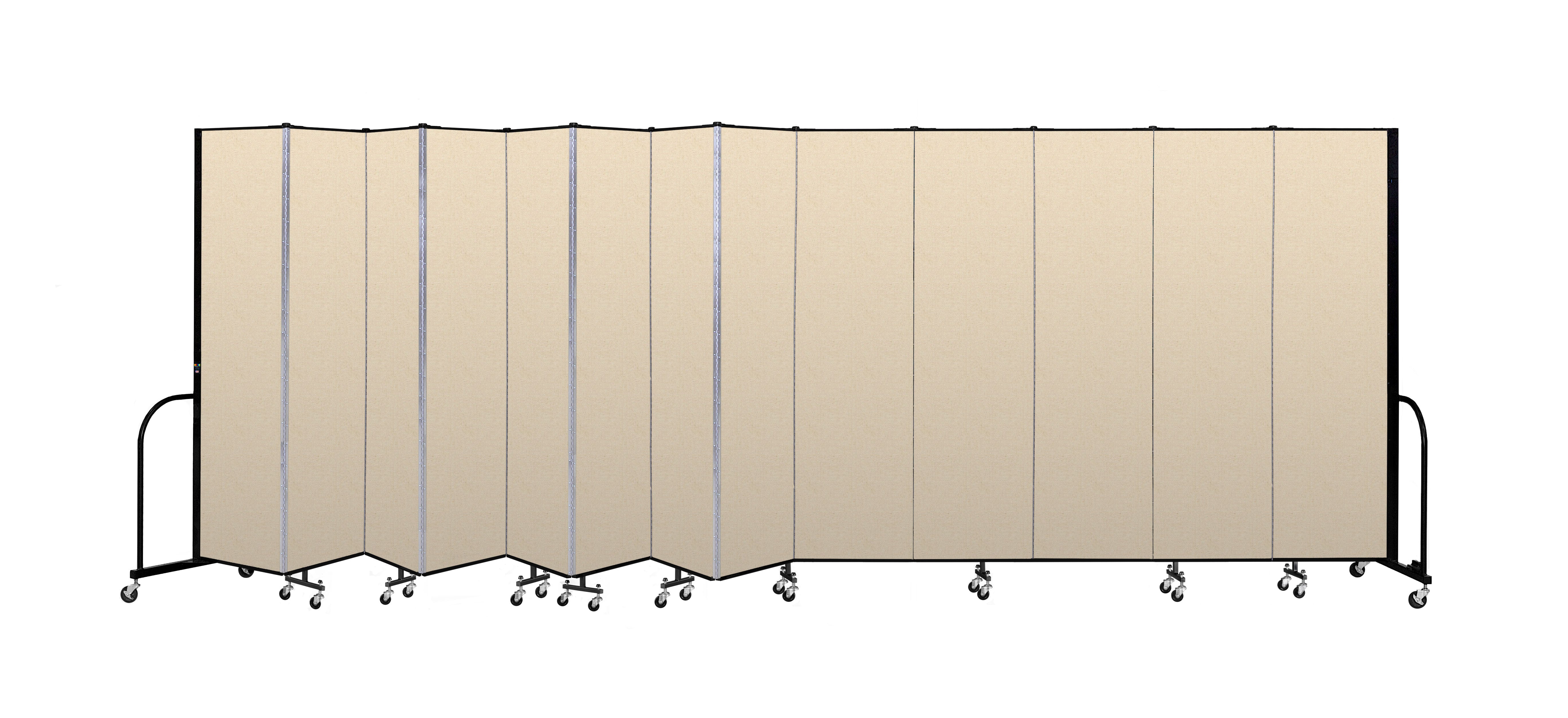 Signature Room Divider - 7' 4"H x 24' 1"L - 13 Panel, Hazelnut, Vinyl