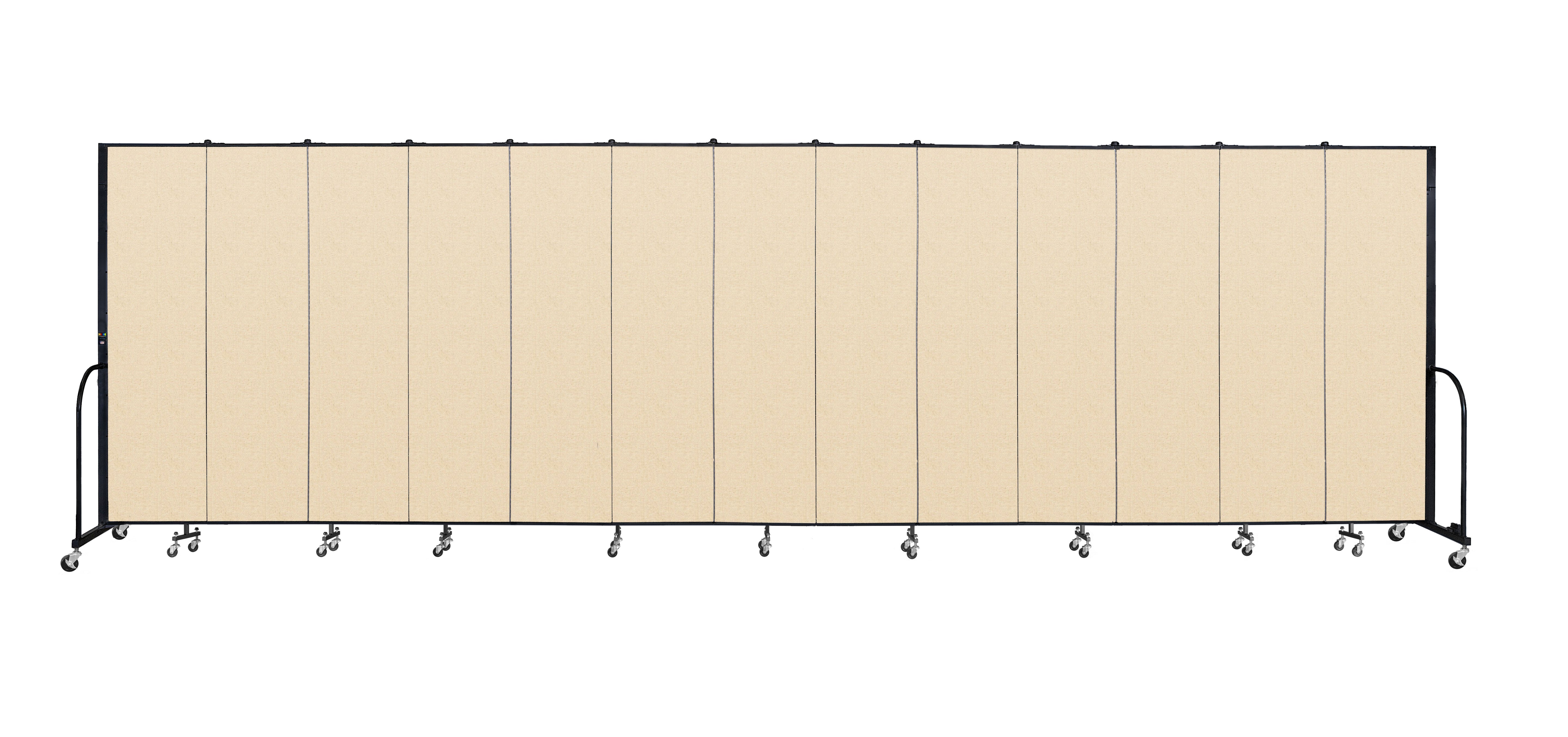Signature Room Divider - 7' 4"H x 24' 1"L - 13 Panel, Hazelnut, Vinyl