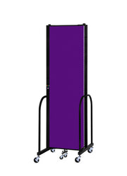 Signature Room Divider - 7' 4"H x 5' 9"L - 3 Panel, Purple, Fabric