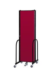 Signature Room Divider - 7' 4"H x 5' 9"L - 3 Panel, Primary Red, Fabric