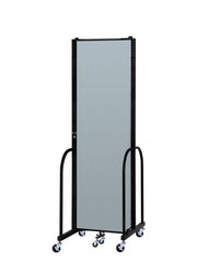 Signature Room Divider - 7' 4"H x 5' 9"L - 3 Panel, Blue Tide, Vinyl