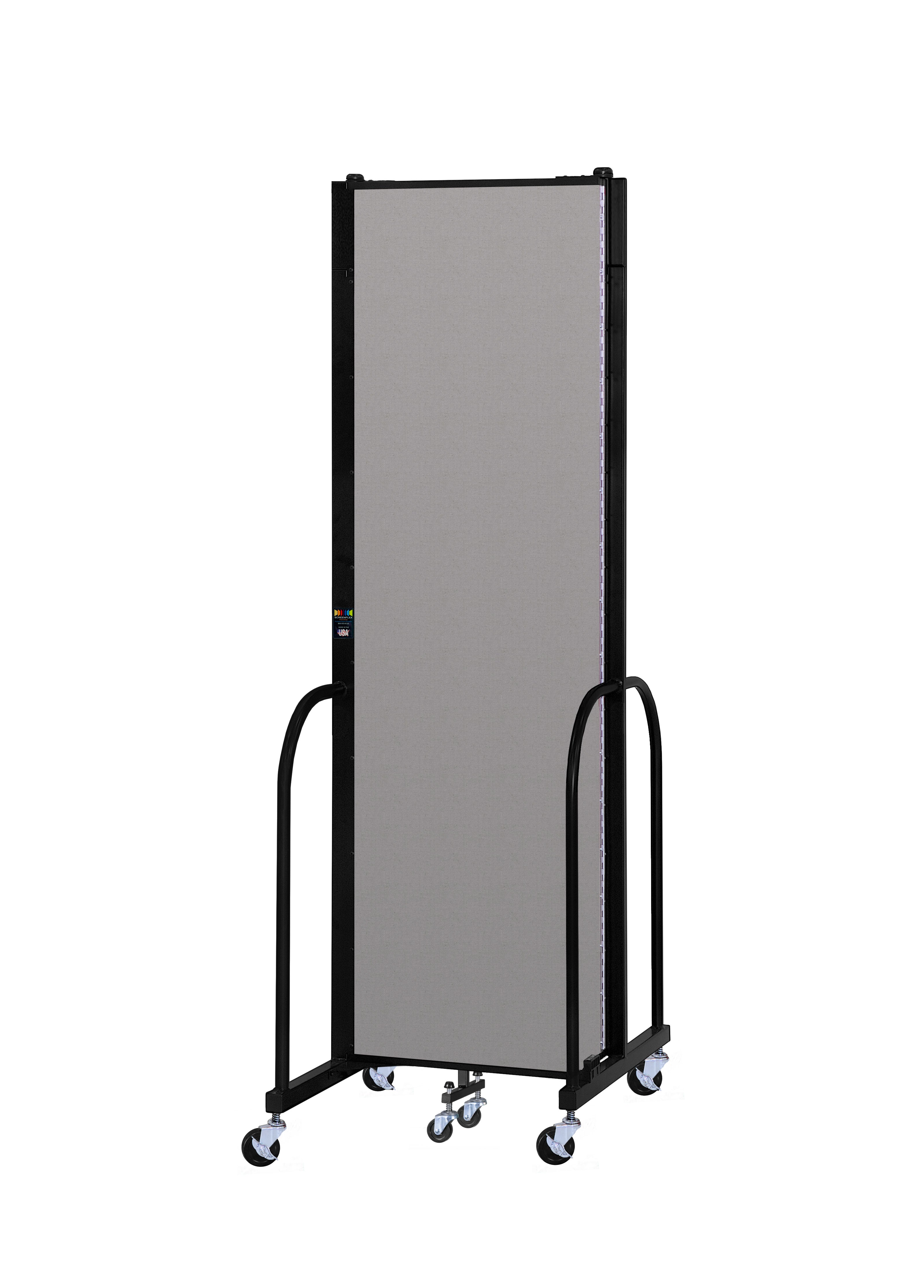 Signature Room Divider - 7' 4"H x 5' 9"L - 3 Panel, Granite, Vinyl