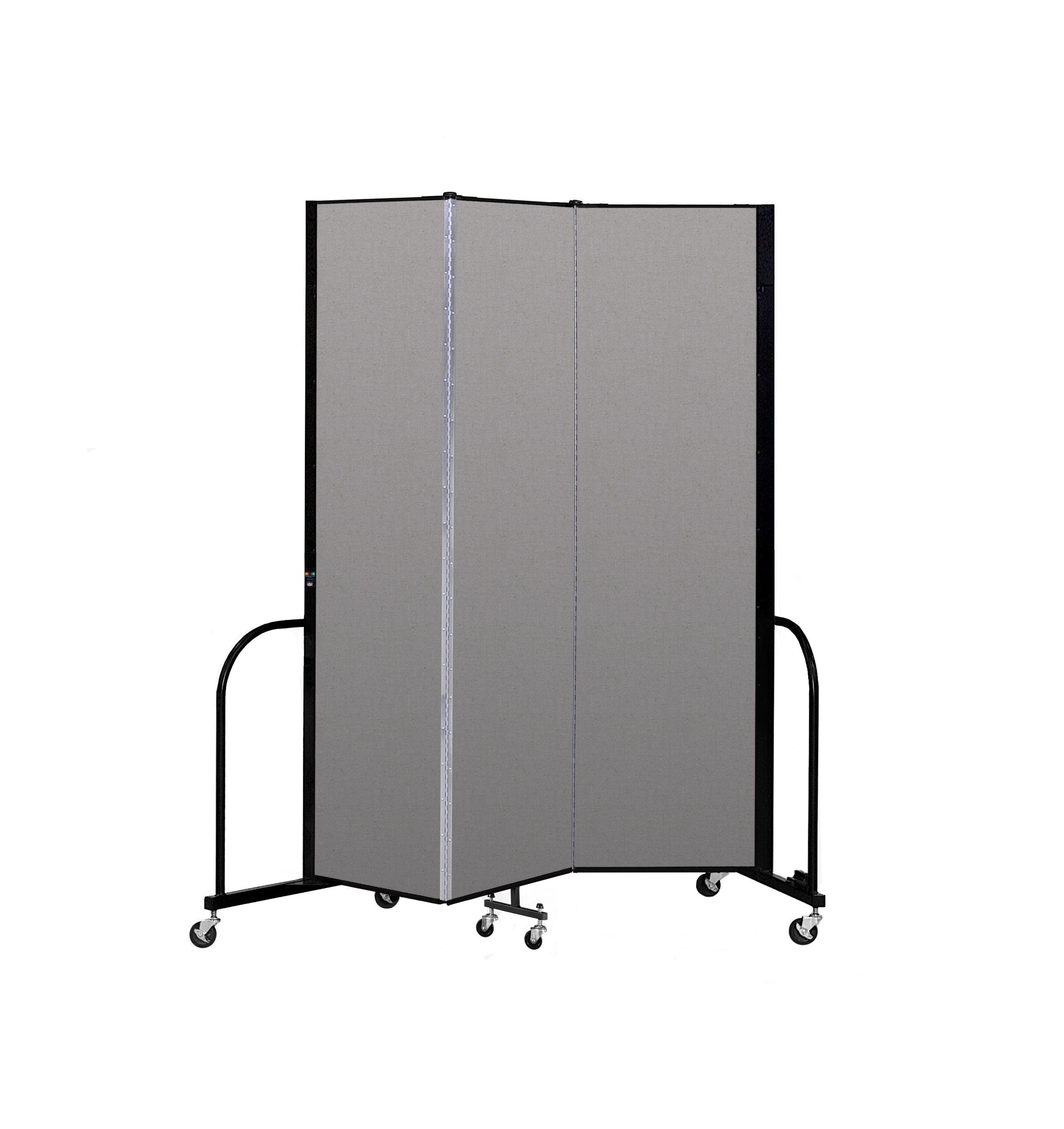 Signature Room Divider - 7' 4"H x 5' 9"L - 3 Panel, Granite, Vinyl