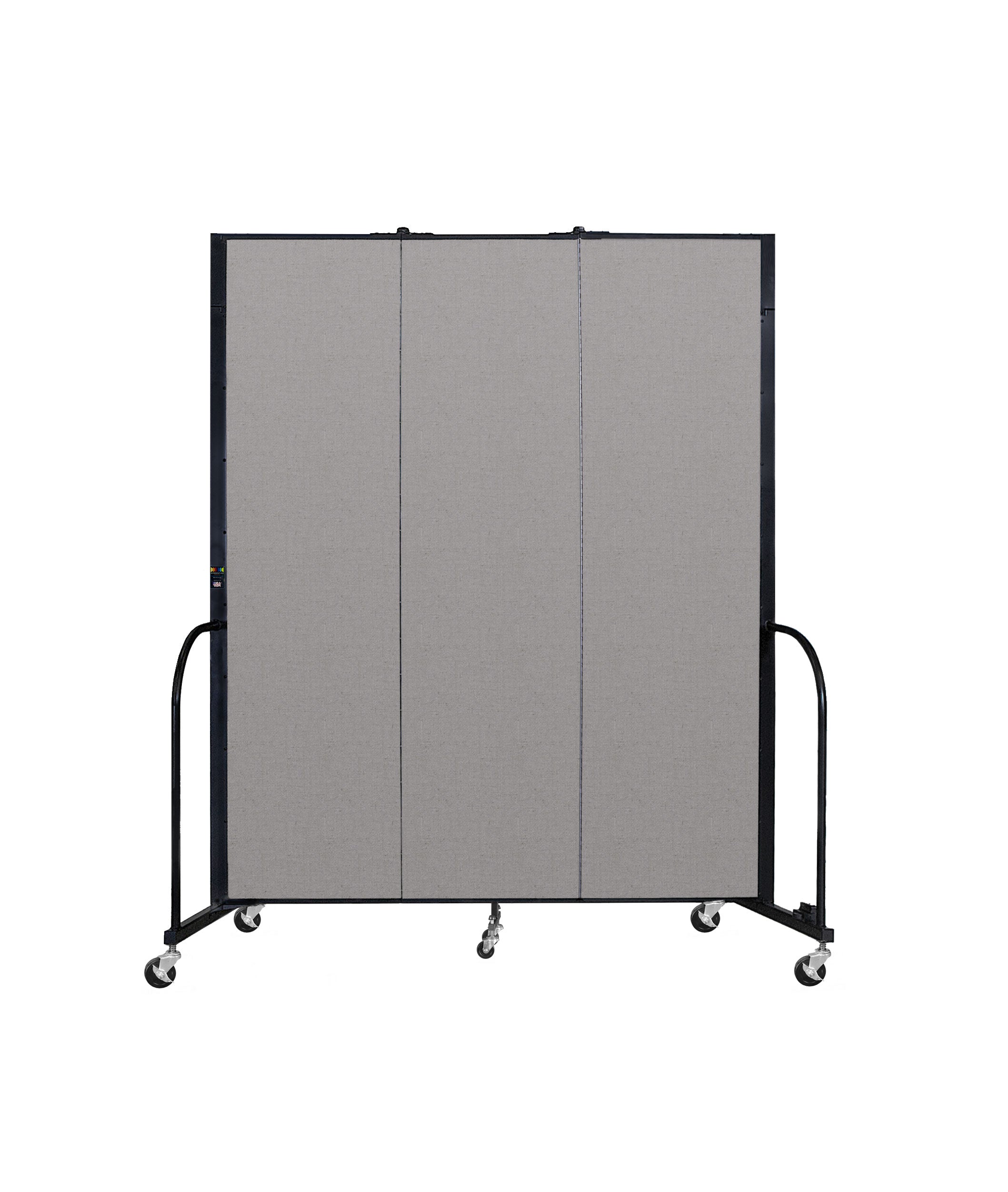 Signature Room Divider - 7' 4"H x 5' 9"L - 3 Panel, Granite, Vinyl