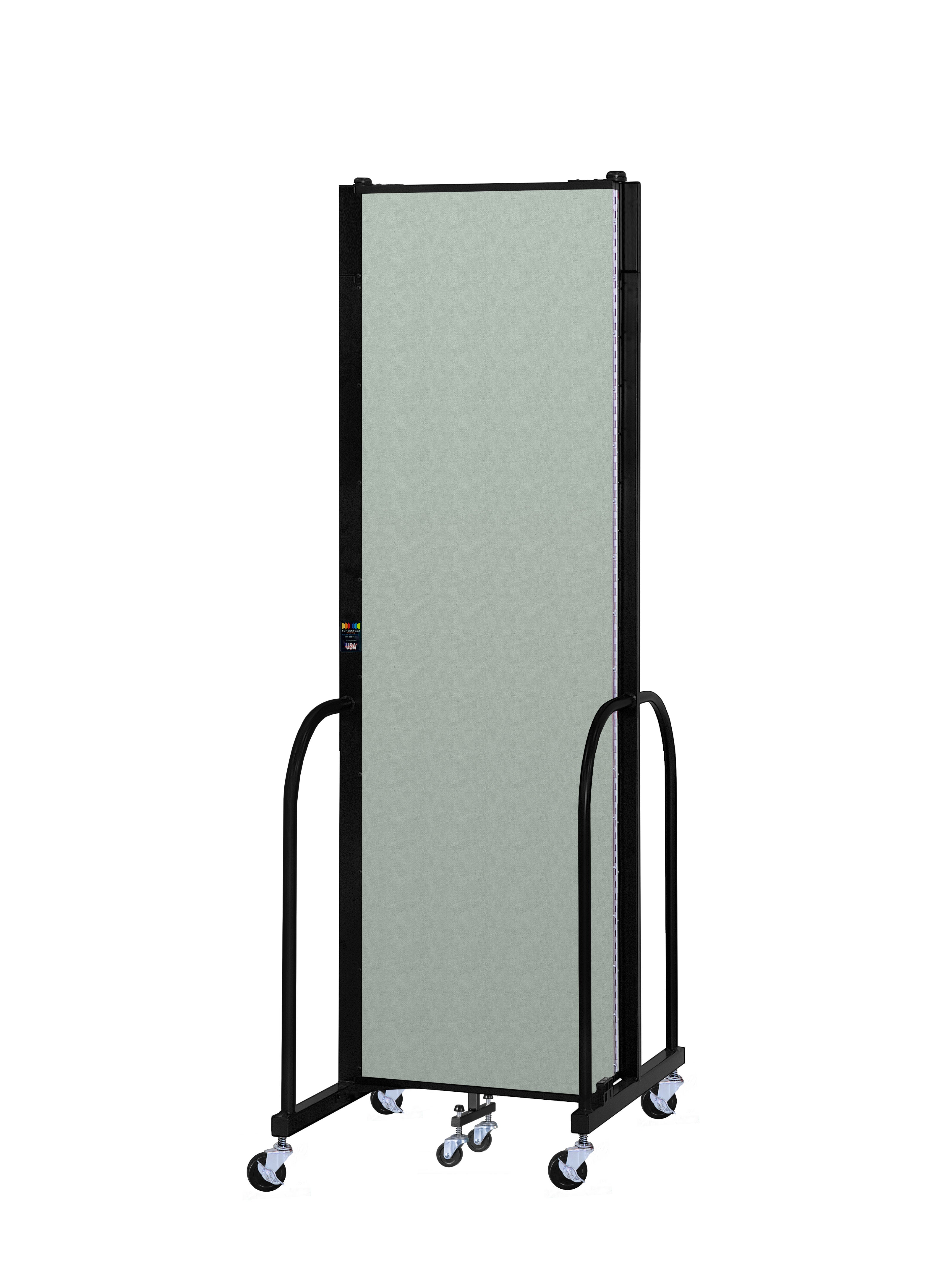 Signature Room Divider - 7' 4"H x 5' 9"L - 3 Panel, Mint, Vinyl