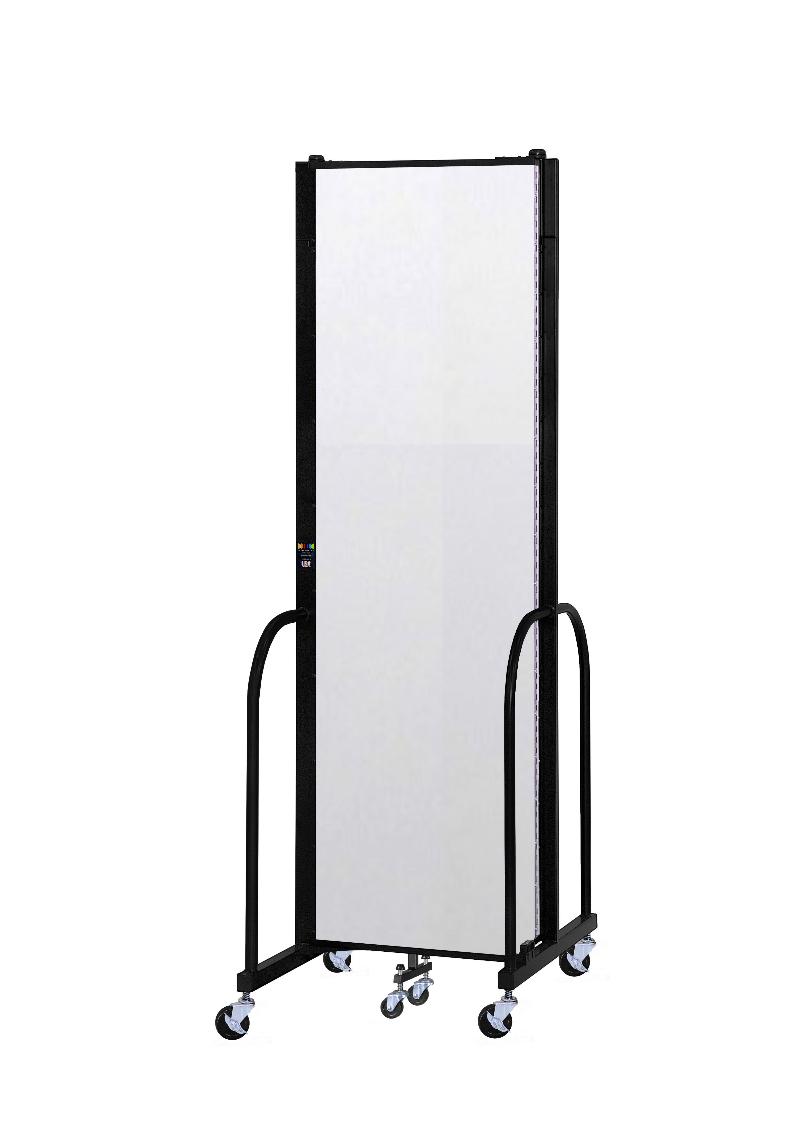 Signature Room Divider - 7' 4"H x 5' 9"L - 3 Panel, Ice, Vinyl