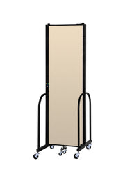 Signature Room Divider - 7' 4"H x 5' 9"L - 3 Panel, Hazelnut, Vinyl