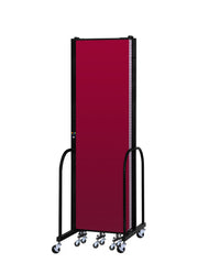 Signature Room Divider - 7' 4"H x 9' 5"L - 5 Panel, Primary Red, Fabric