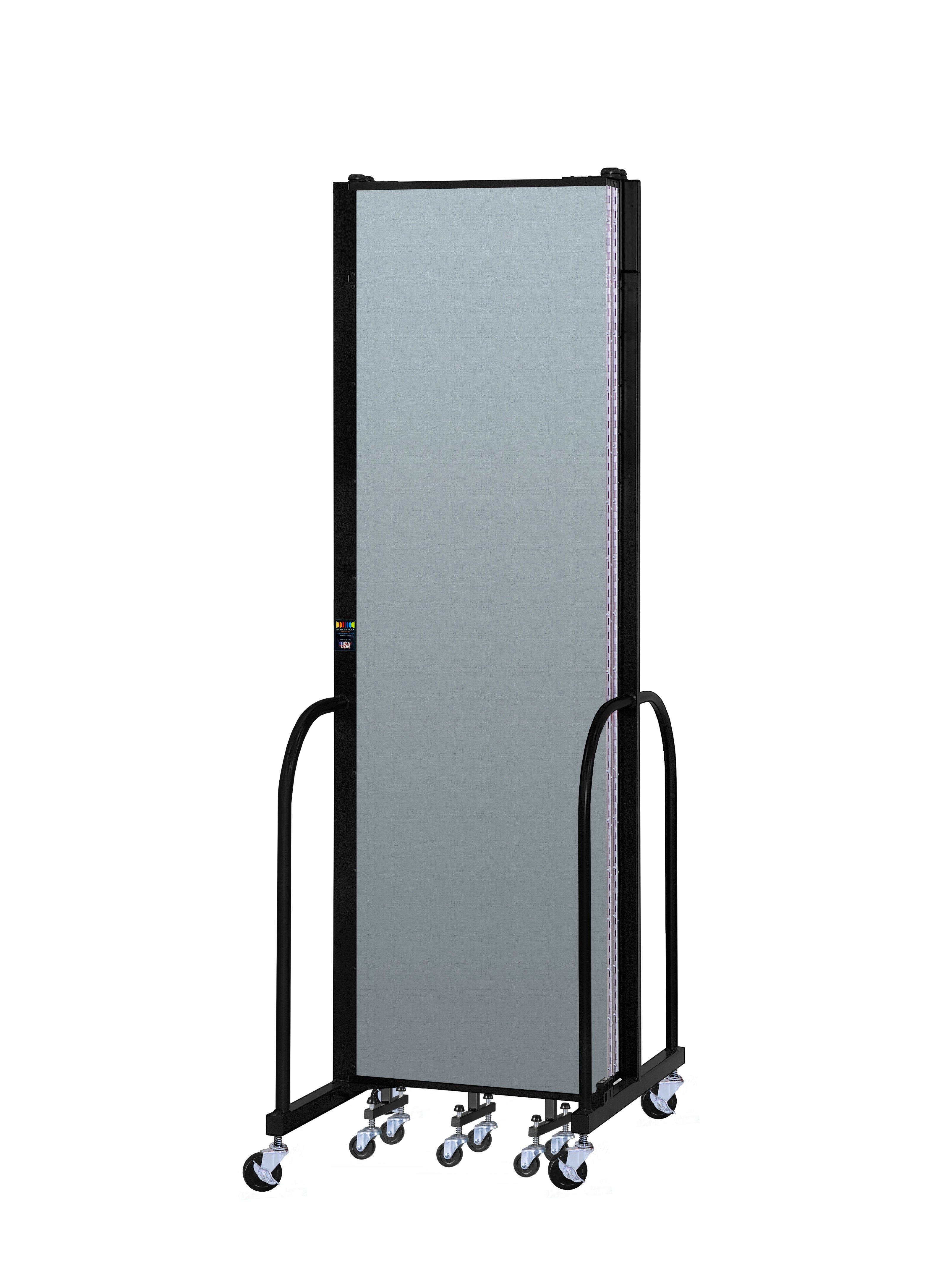 Signature Room Divider - 7' 4"H x 9' 5"L - 5 Panel, Blue Tide, Vinyl