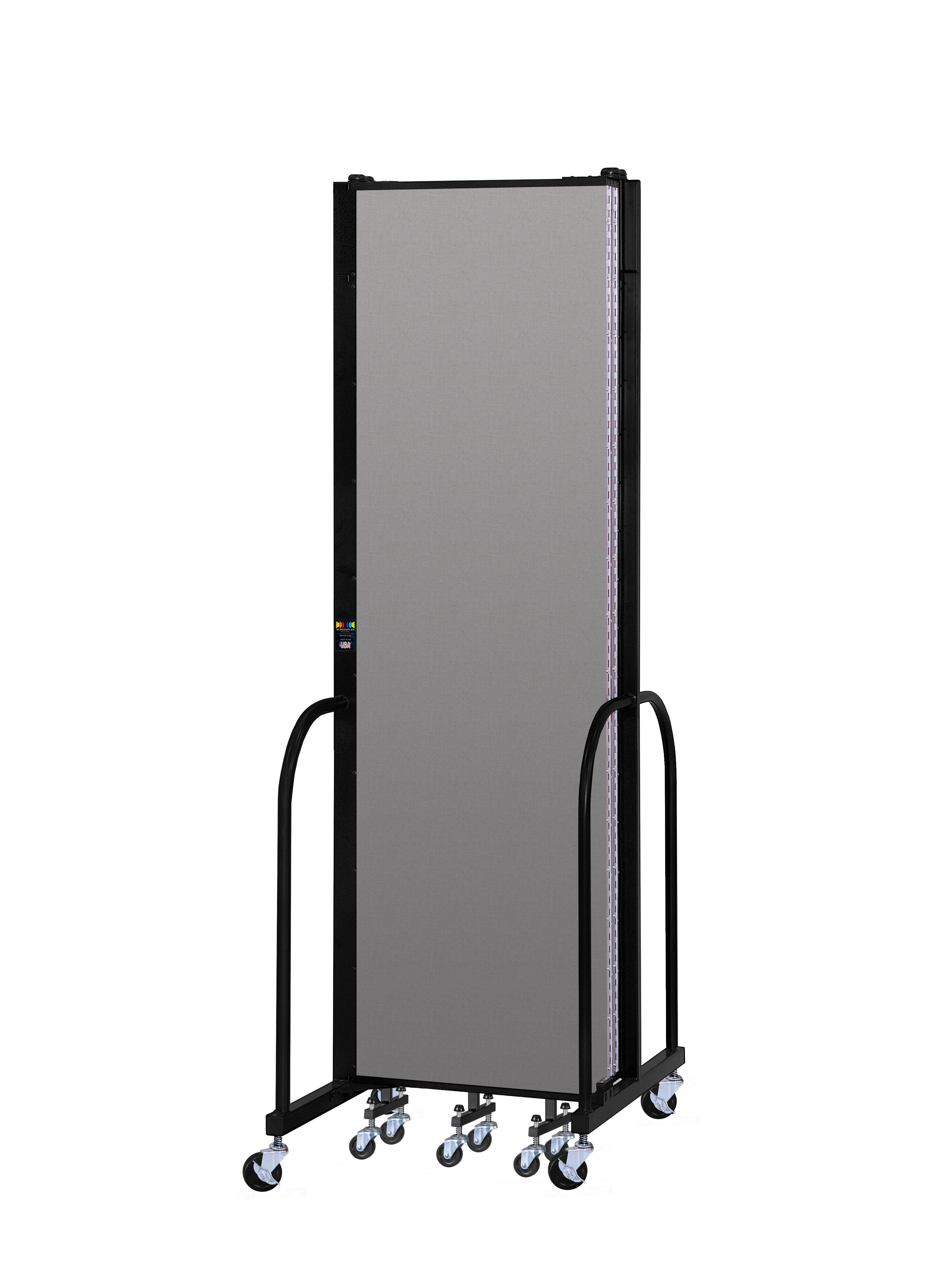 Signature Room Divider - 7' 4"H x 9' 5"L - 5 Panel, Granite, Vinyl