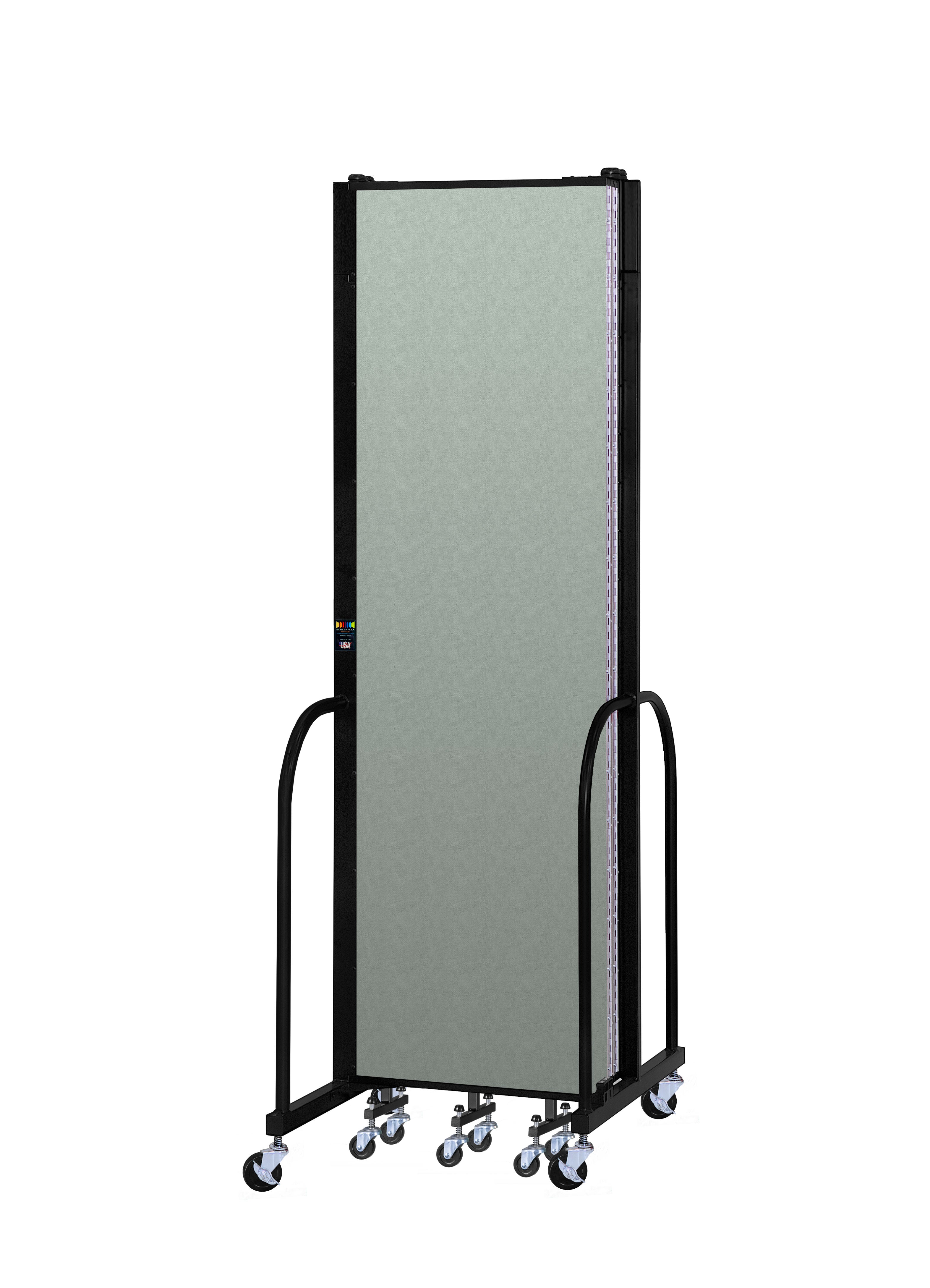 Signature Room Divider - 7' 4"H x 9' 5"L - 5 Panel, Mint, Vinyl