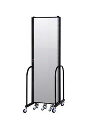 Signature Room Divider - 7' 4"H x 9' 5"L - 5 Panel, Ice, Vinyl