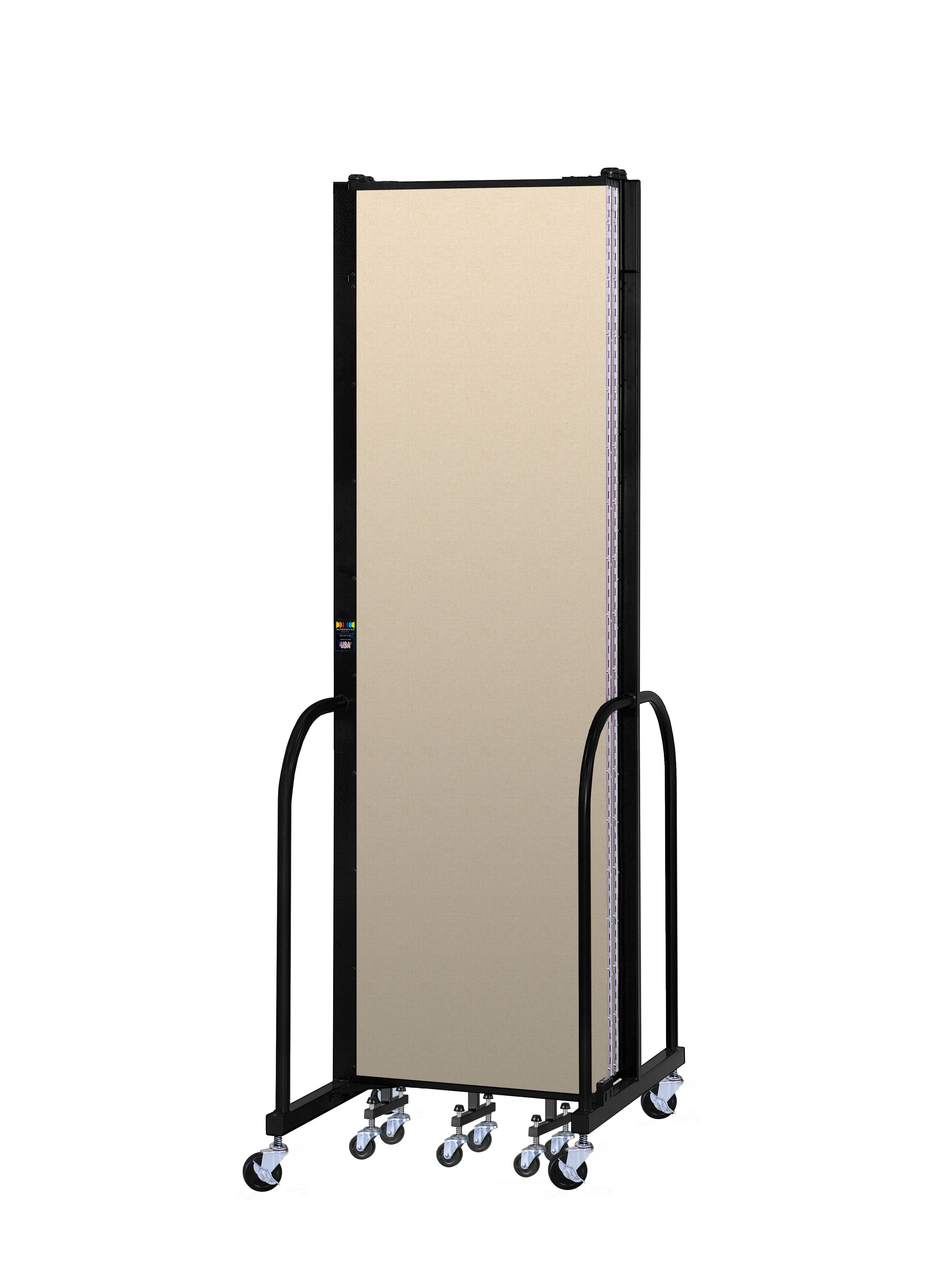 Signature Room Divider - 7' 4"H x 9' 5"L - 5 Panel, Hazelnut, Vinyl