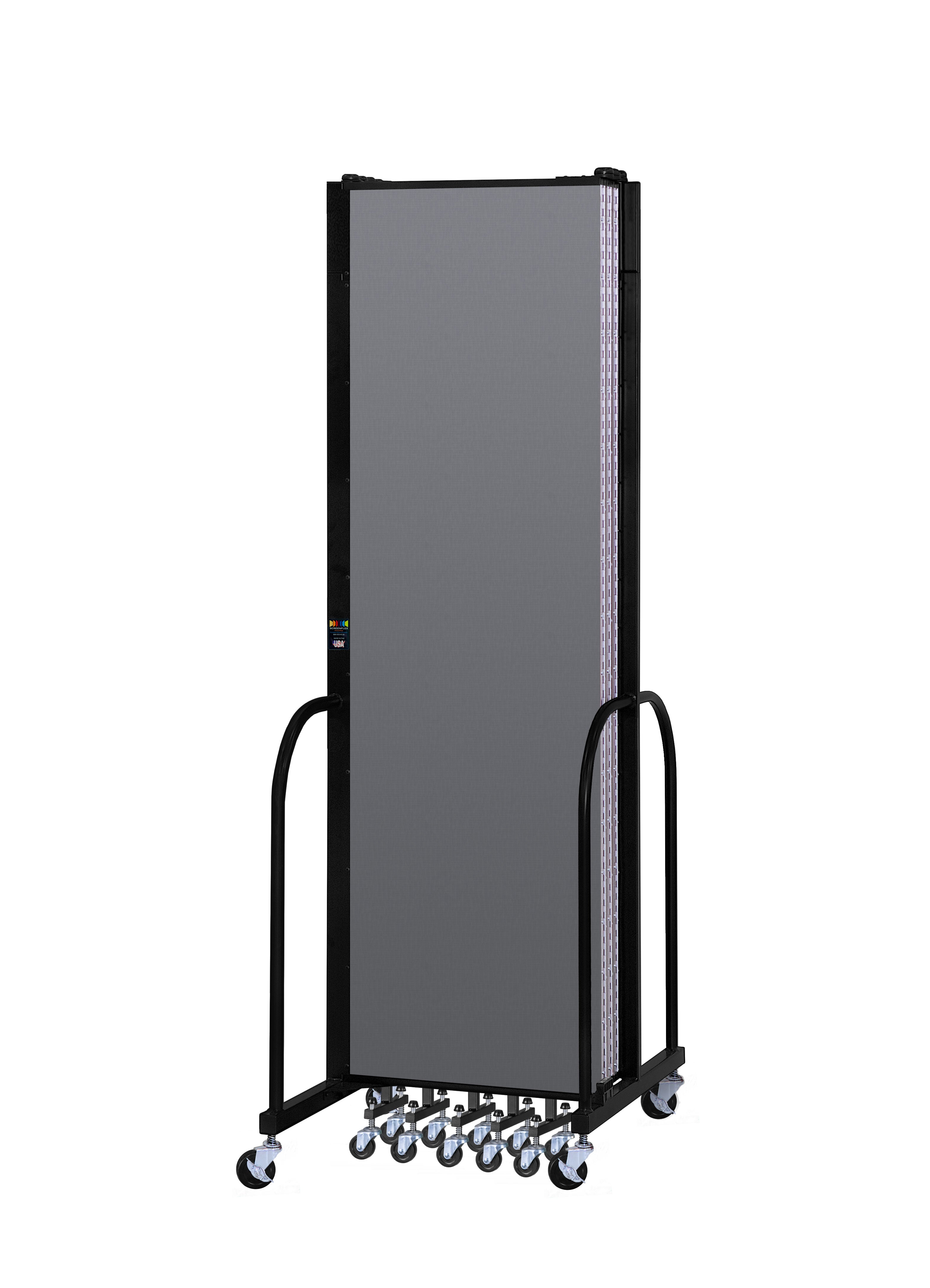 Signature Room Divider - 7' 4"H x 13' 1"L - 7 Panel, Stone, Fabric