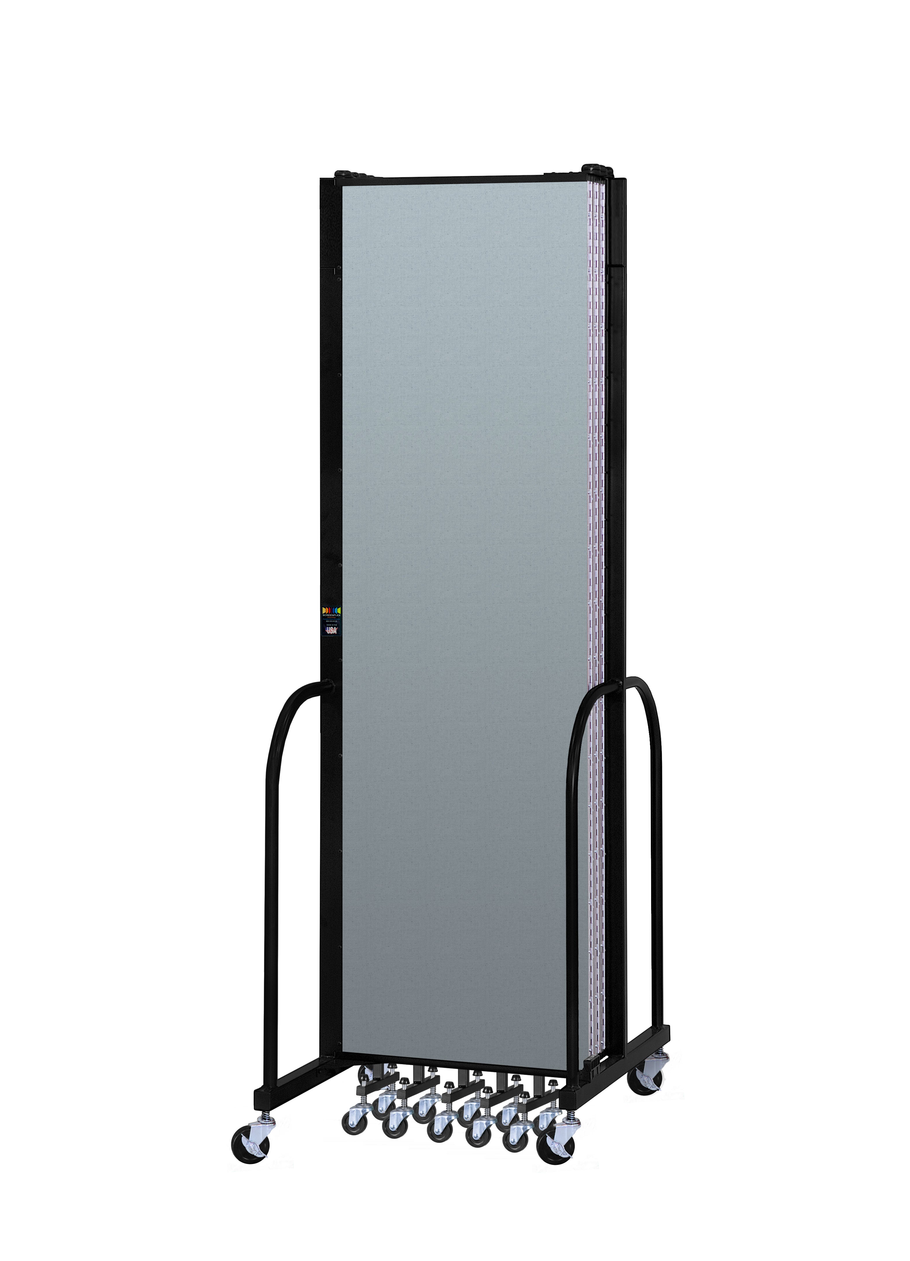 Signature Room Divider - 7' 4"H x 13' 1"L - 7 Panel, Blue Tide, Vinyl
