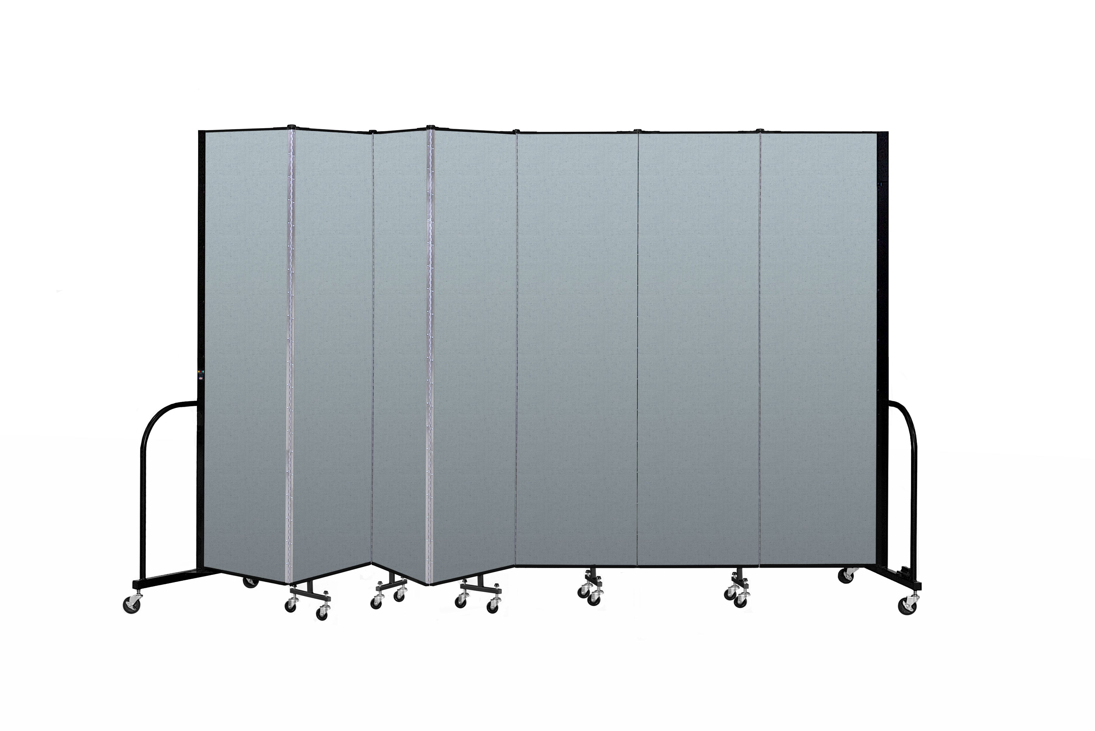 Signature Room Divider - 7' 4"H x 13' 1"L - 7 Panel, Blue Tide, Vinyl