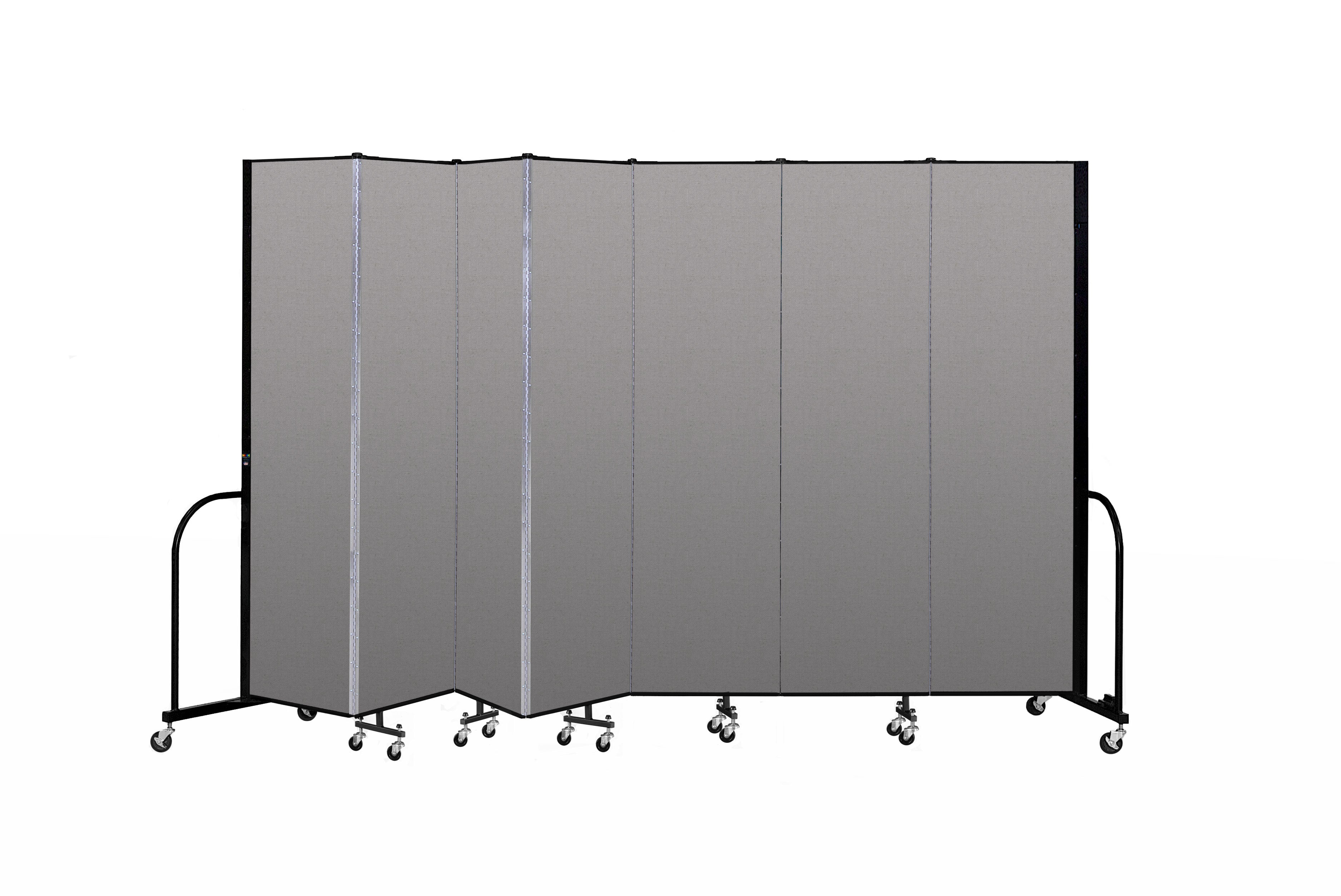 Signature Room Divider - 7' 4"H x 13' 1"L - 7 Panel, Granite, Vinyl