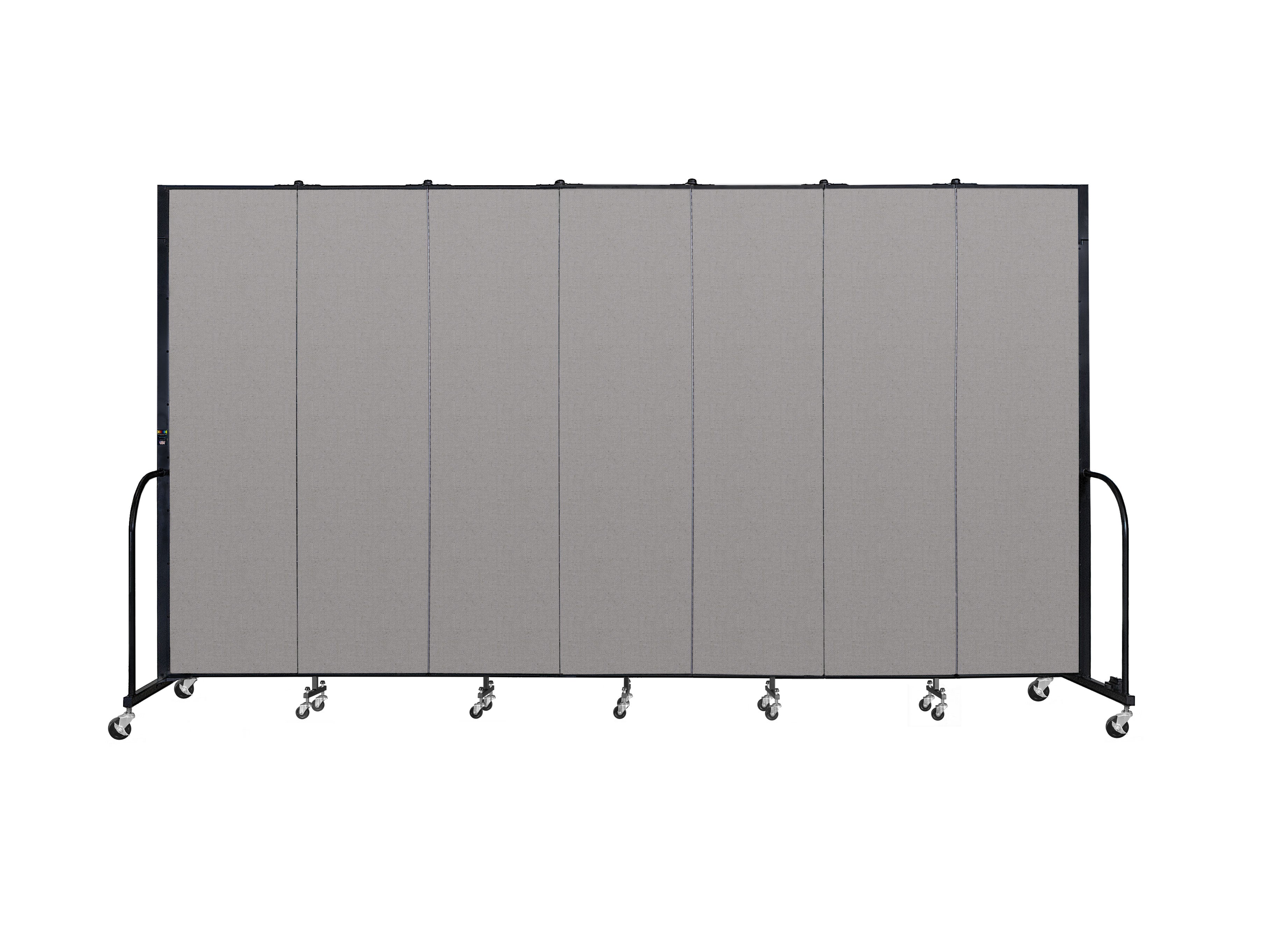 Signature Room Divider - 7' 4"H x 13' 1"L - 7 Panel, Granite, Vinyl