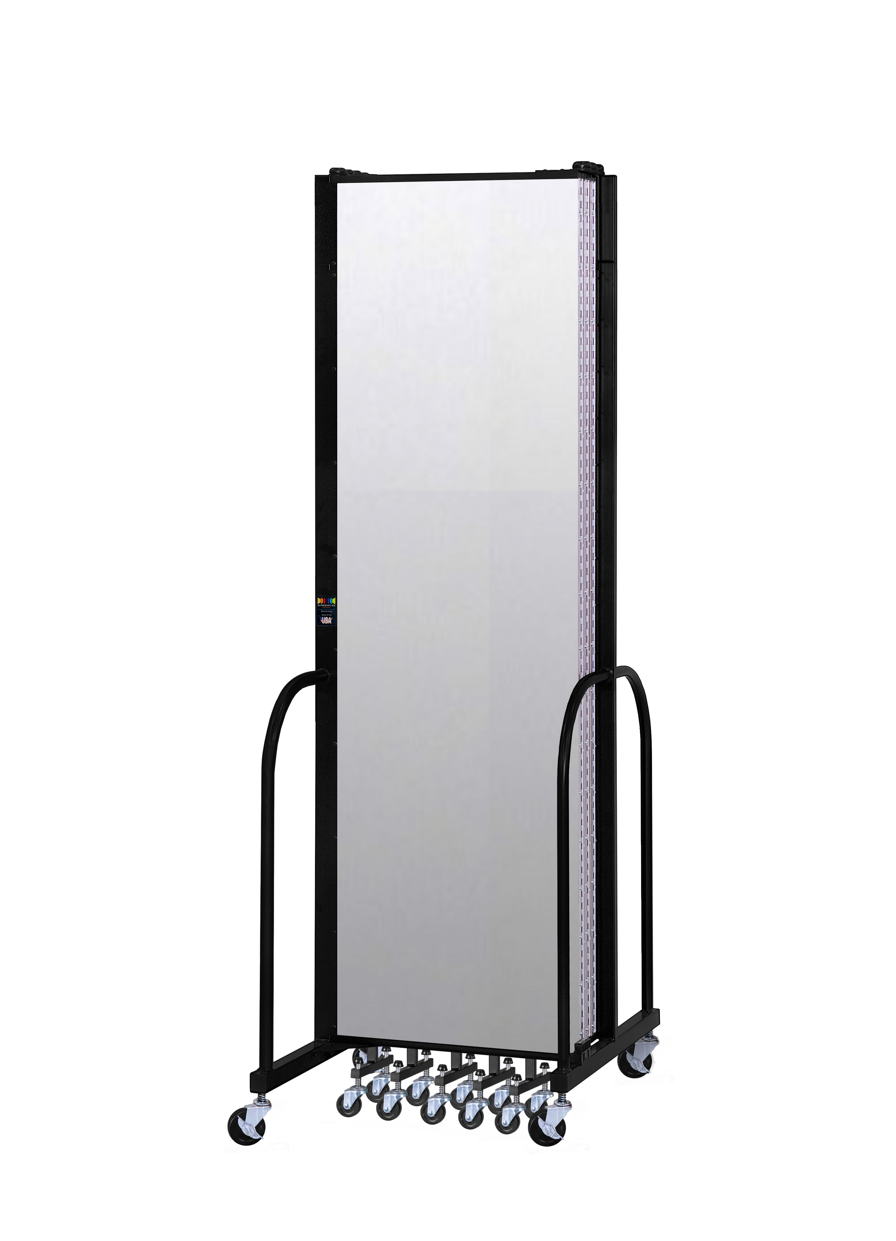 Signature Room Divider - 7' 4"H x 13' 1"L - 7 Panel, Ice, Vinyl