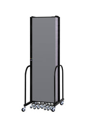 Signature Room Divider - 7' 4"H x 16' 9"L - 9 Panel, Stone, Fabric