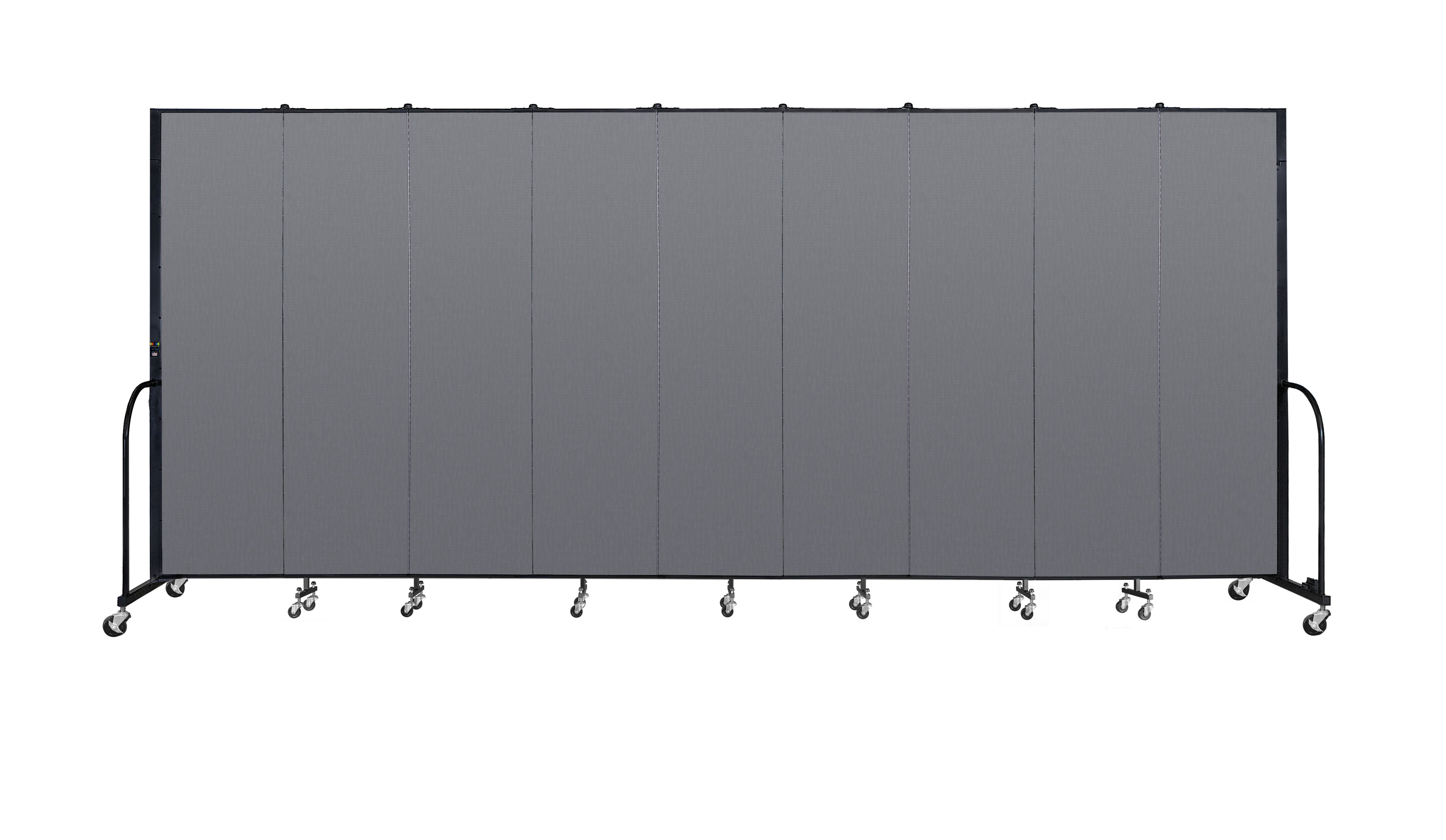 Signature Room Divider - 7' 4"H x 16' 9"L - 9 Panel, Stone, Fabric
