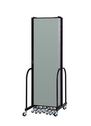 Signature Room Divider - 7' 4"H x 16' 9"L - 9 Panel, Sea Green, Fabric