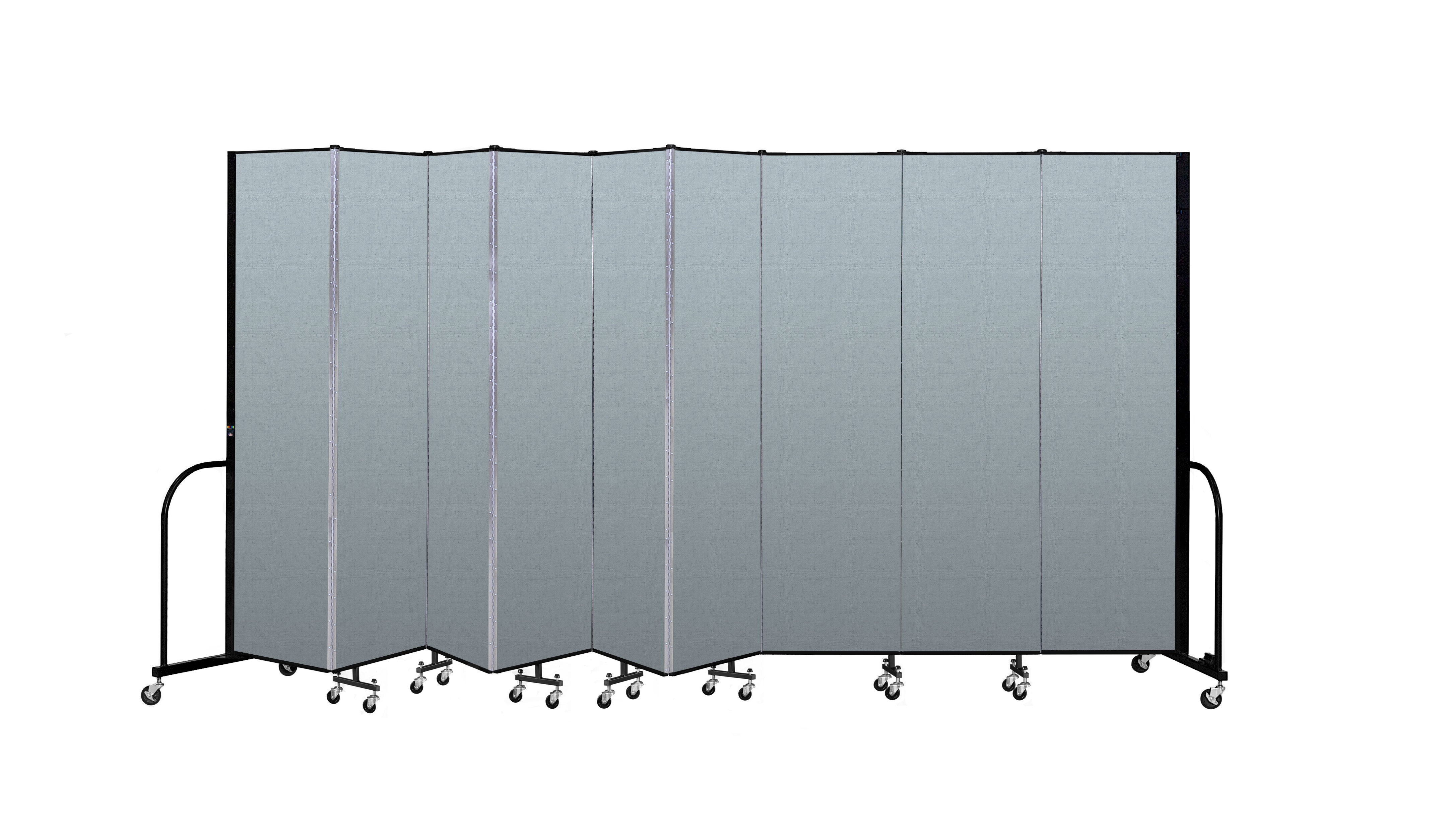 Signature Room Divider - 7' 4"H x 16' 9"L - 9 Panel, Blue Tide, Vinyl
