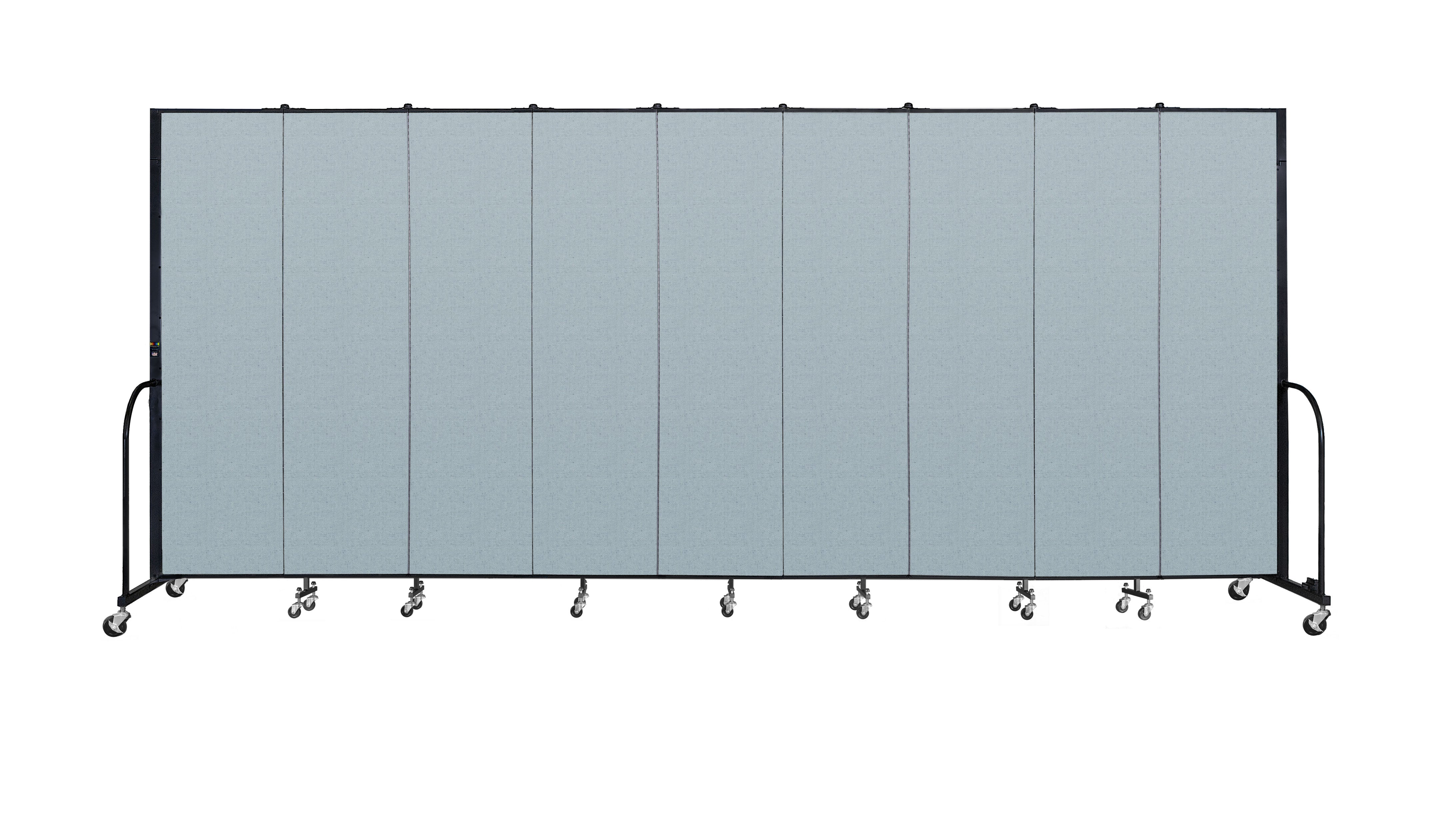 Signature Room Divider - 7' 4"H x 16' 9"L - 9 Panel, Blue Tide, Vinyl