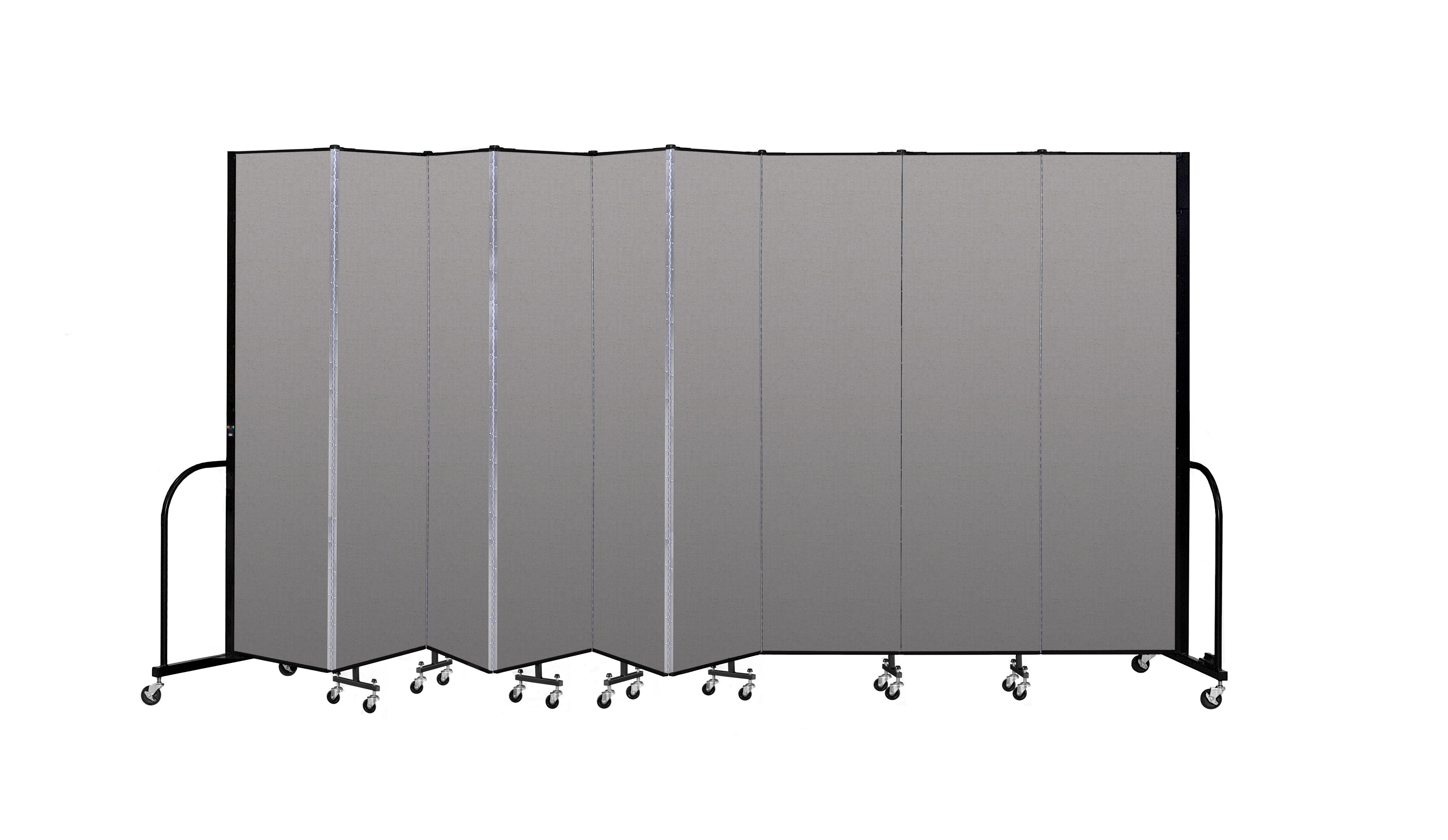 Signature Room Divider - 7' 4"H x 16' 9"L - 9 Panel, Granite, Vinyl