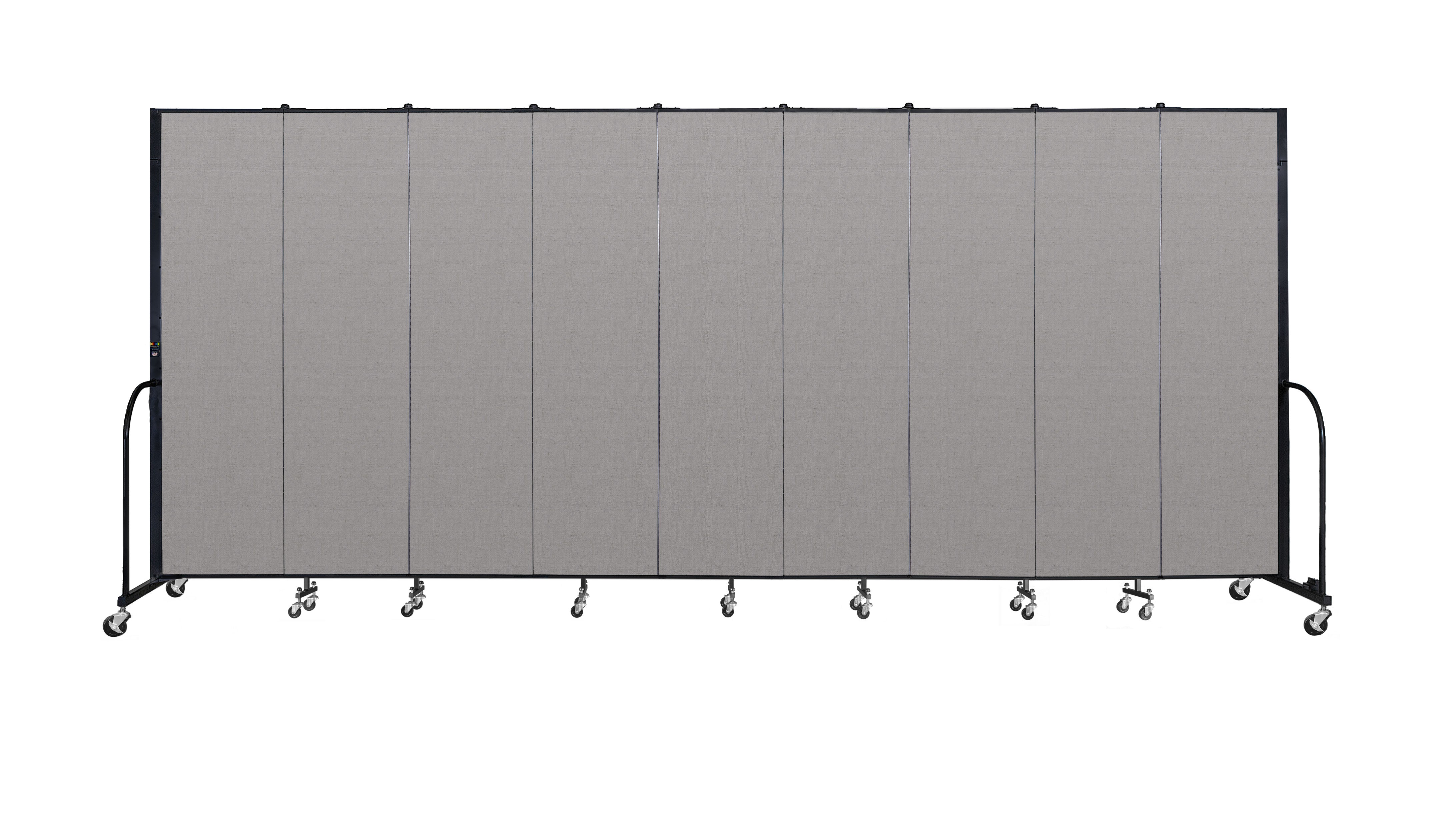 Signature Room Divider - 7' 4"H x 16' 9"L - 9 Panel, Granite, Vinyl