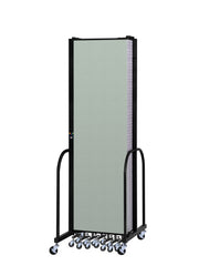 Signature Room Divider - 7' 4"H x 16' 9"L - 9 Panel, Mint, Vinyl