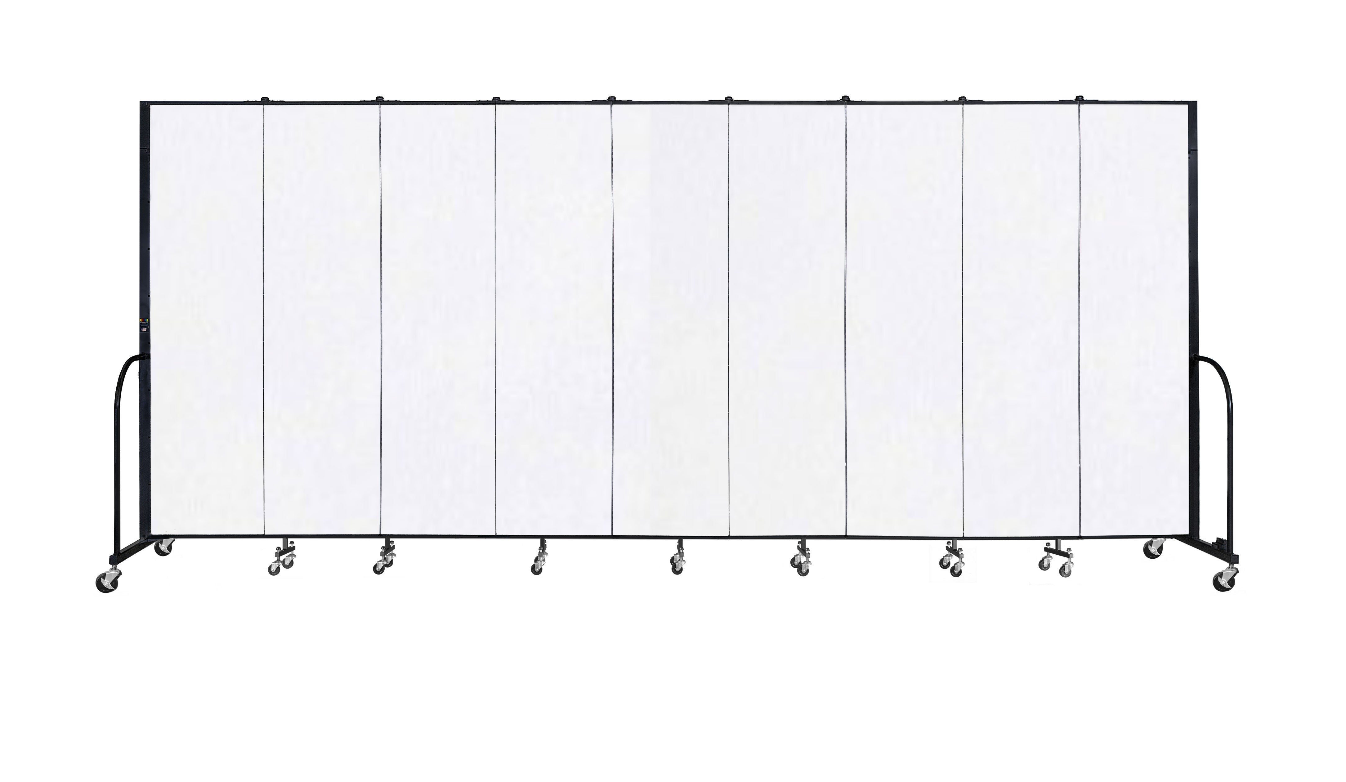 Signature Room Divider - 7' 4"H x 16' 9"L - 9 Panel, Ice, Vinyl