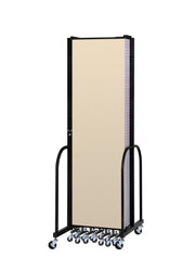 Signature Room Divider - 7' 4"H x 16' 9"L - 9 Panel, Hazelnut, Vinyl