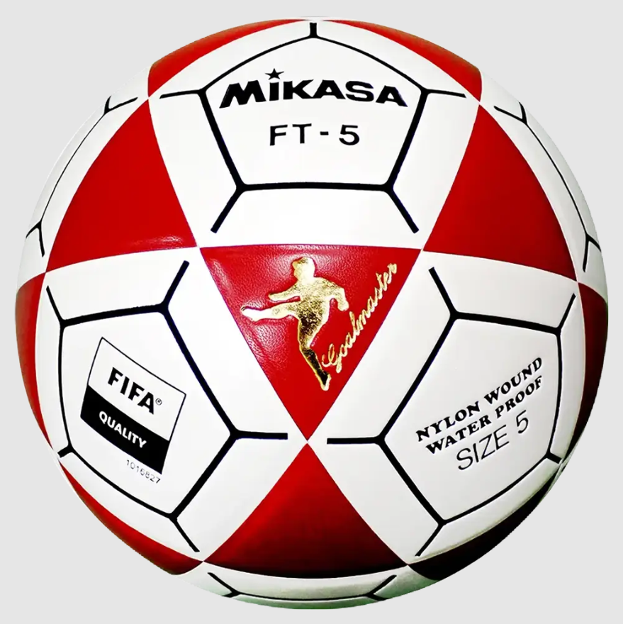Soccer, Premier Series - FIFA Quality, Goal Master, Molded Triangle Pattern, Size 5, Red/White
