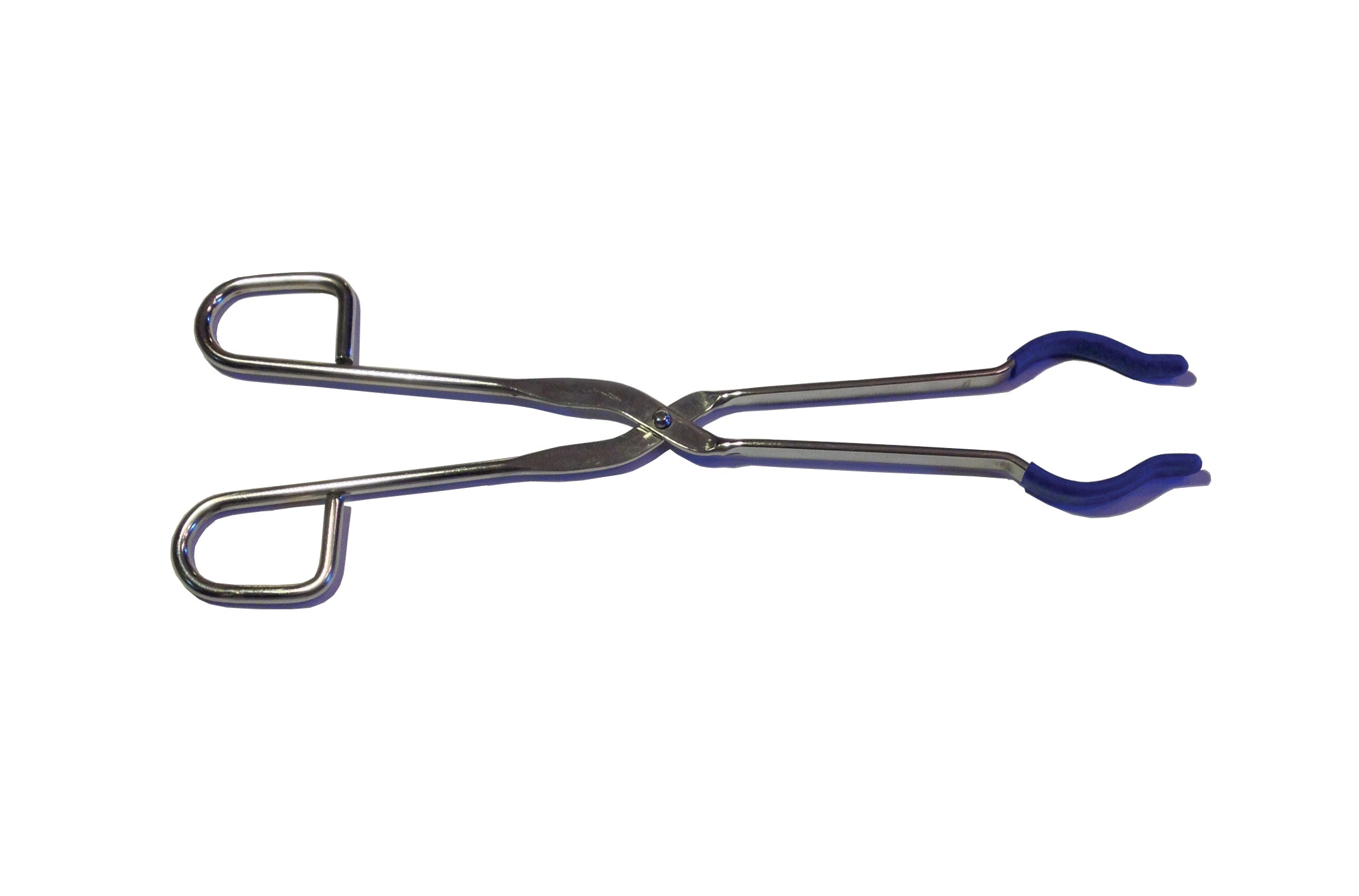 United Scientific® Flask Tongs, Stainless,With Silicone Coated Grips