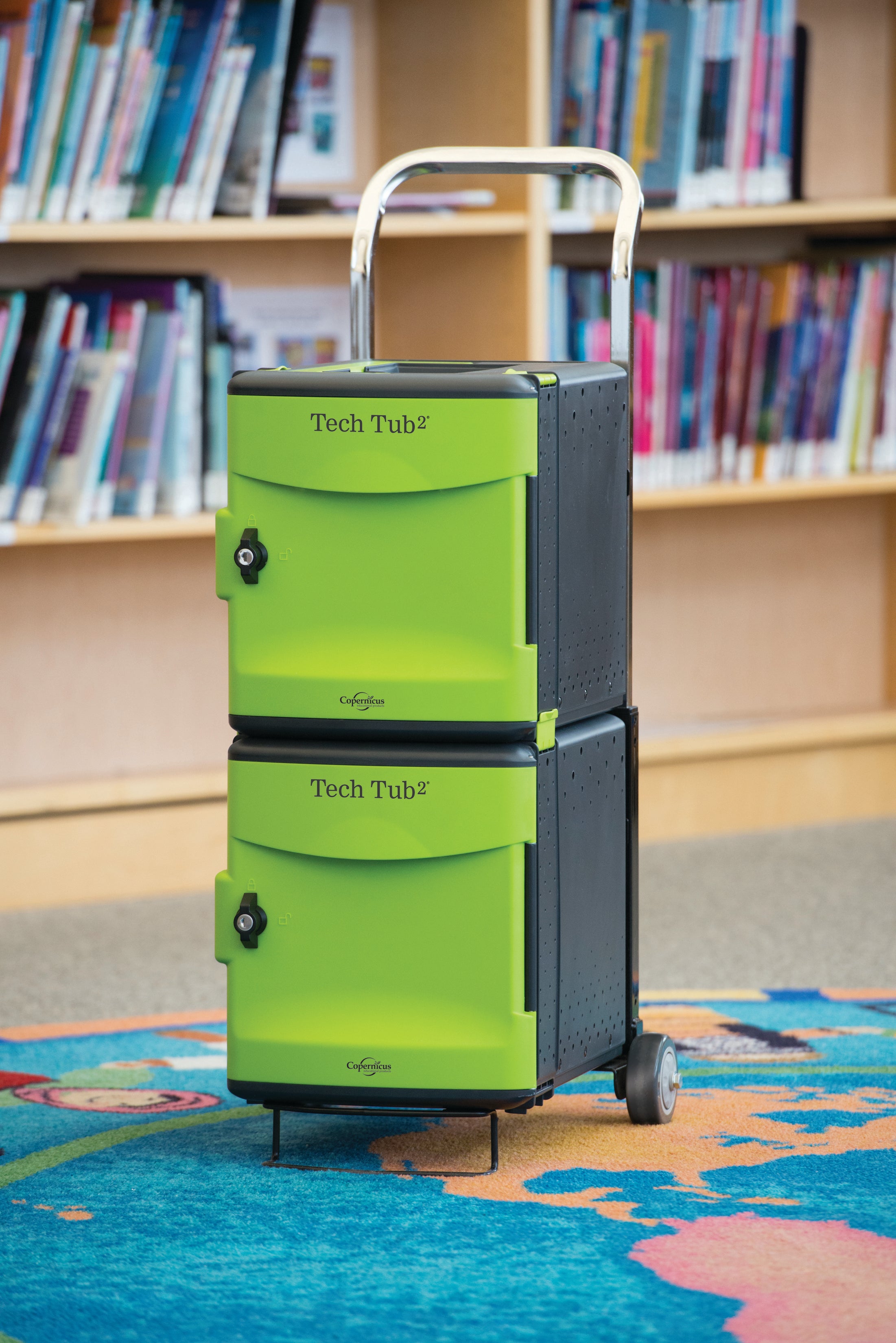 Tech Tub2 Trolley for iPads with USB-C 20W Adapter (up to 12 devices)