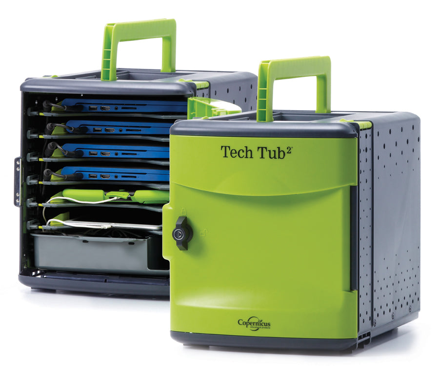 Bundle 1: Includes five Tech Tub2 that hold six devices each
