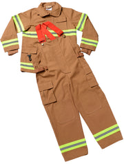 Jr. Fire Fighter Suit, Tan, Size 4/6