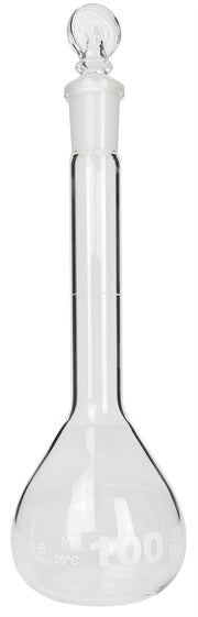 Flask Volumetric Glass Stopper 100ml.