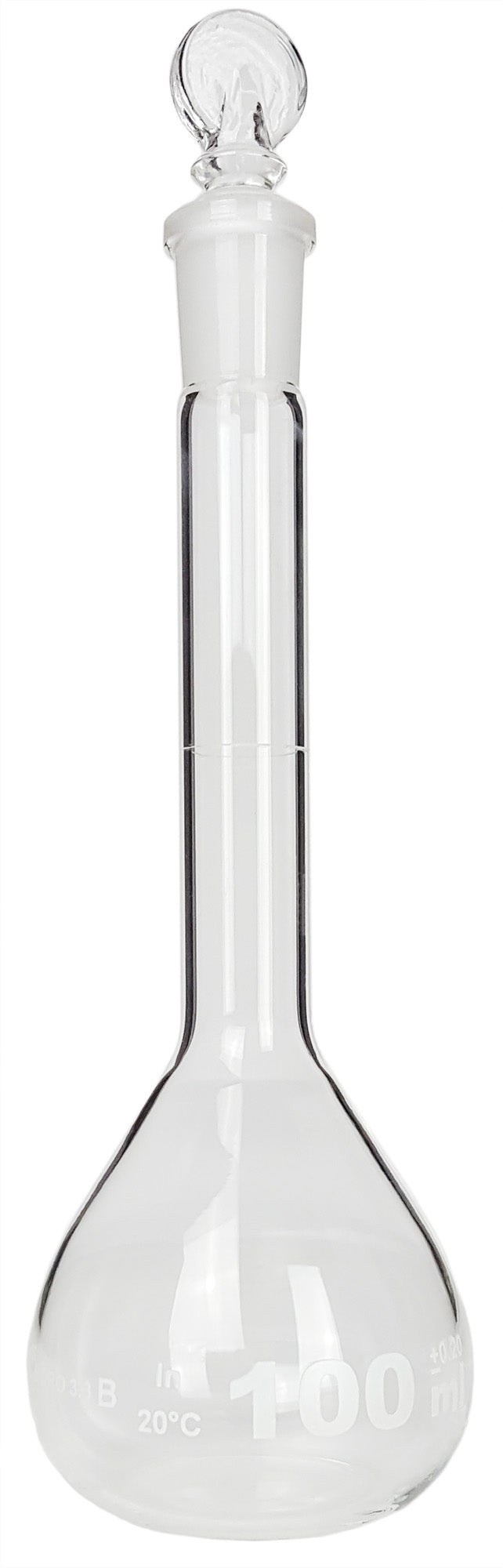 Flask Volumetric Glass Stopper 100ml.