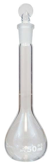 Flask Volumetric Glass Stopper 50ml.