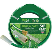 Best Garden 5/8 In. Dia. x 50 Ft. L. Medium-Duty Vinyl Garden Hose W/Guard-N-Grip