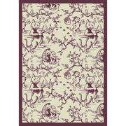 Fancy Fiddler 5'4" x 7'8" area rug in color Dk. Beige