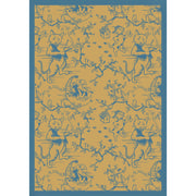 Fancy Fiddler 3'10" x 5'4" area rug in color Gold