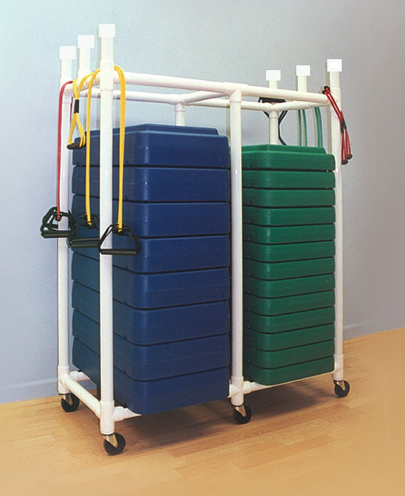 Fitness Step Cart, 45”L x 19”W x 64”H